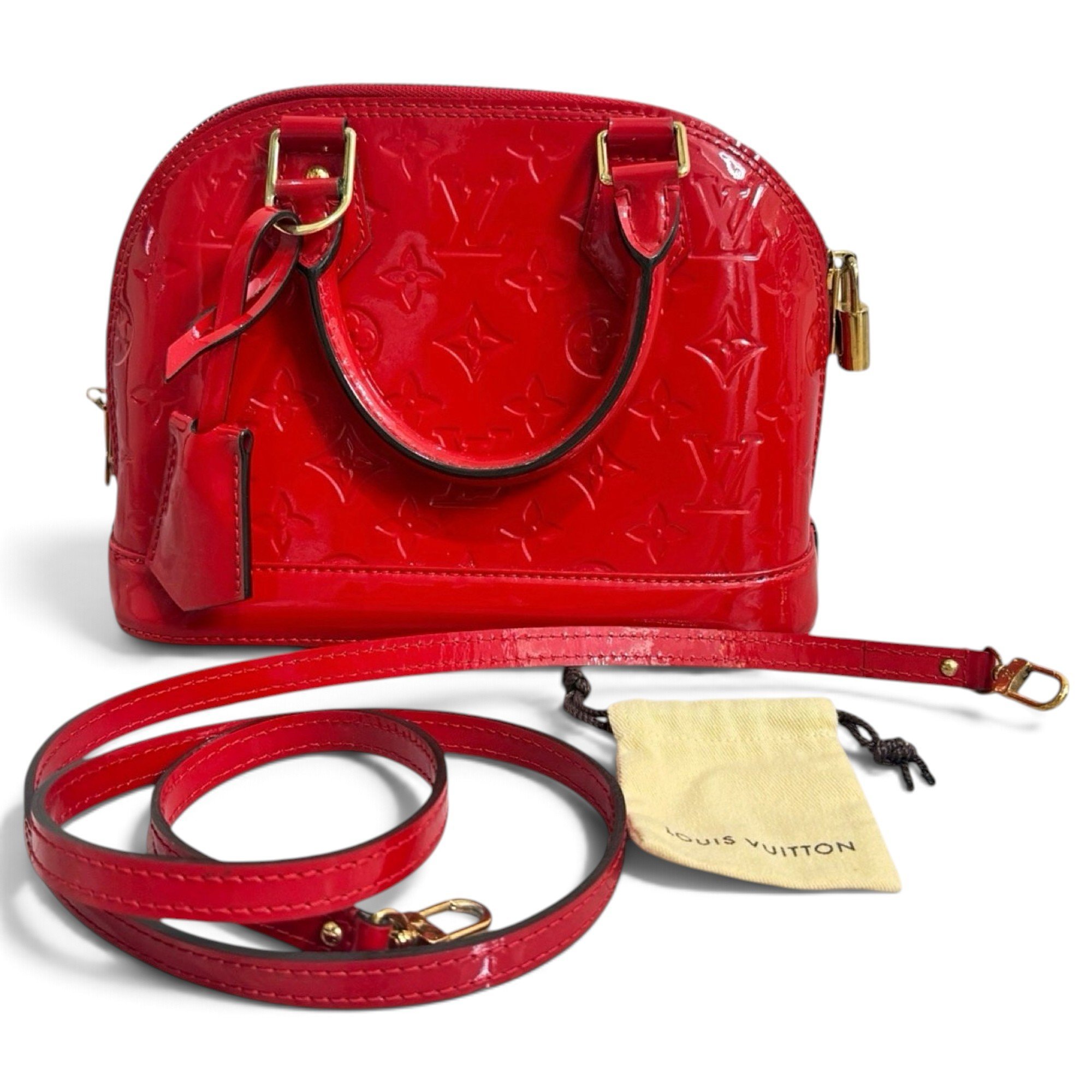 Alma BB patent leather handbag