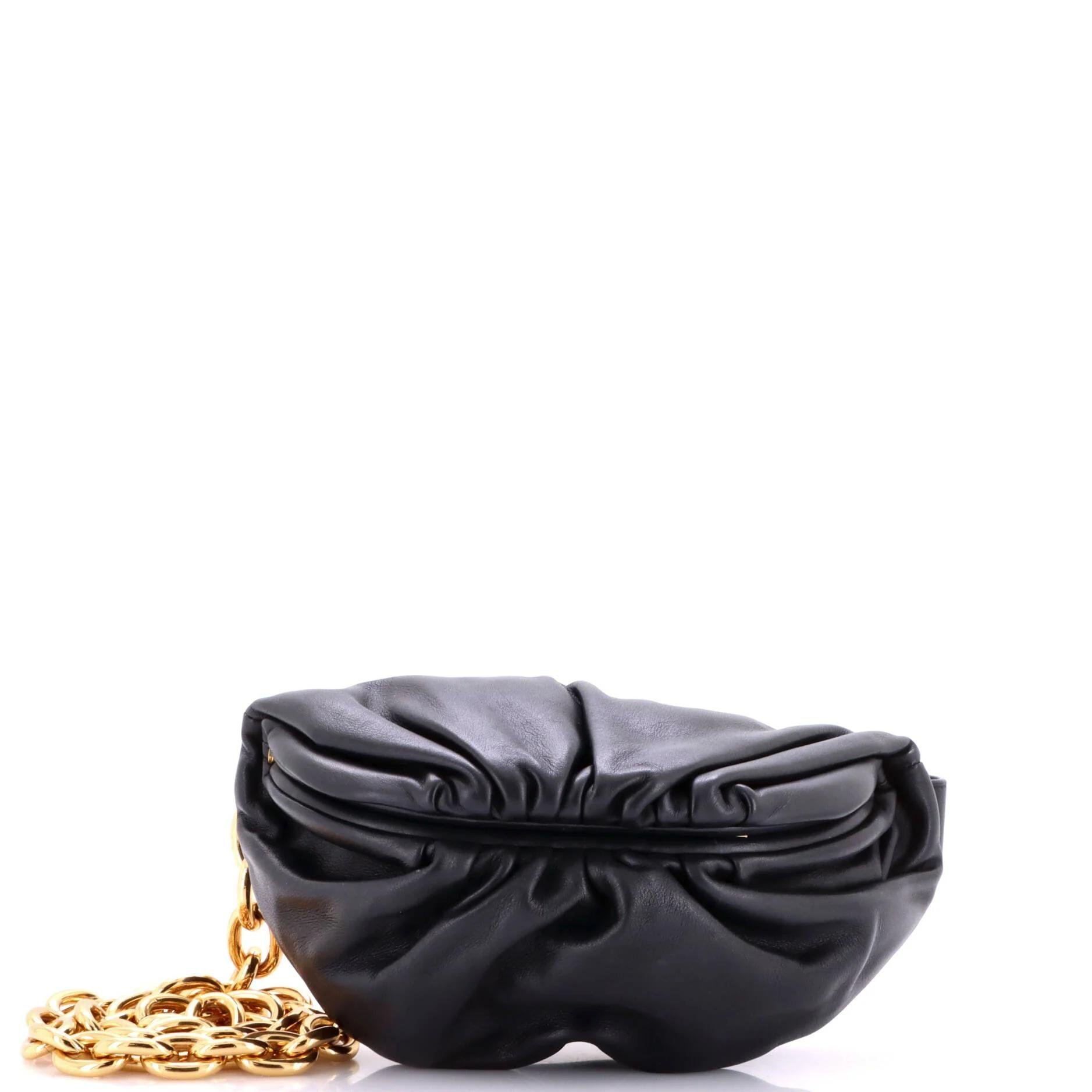 Chain Pouch leather handbag