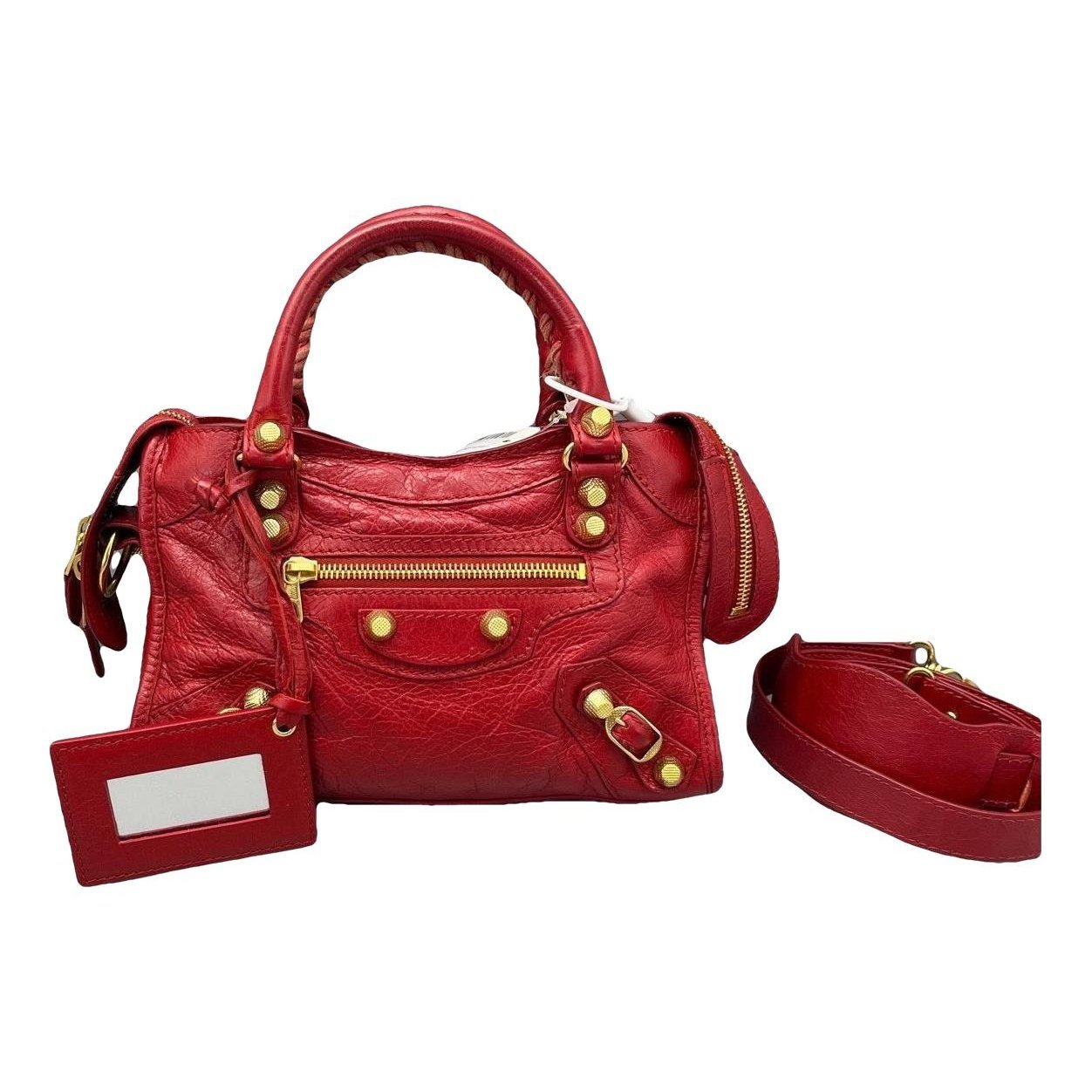 Classic Metalic leather handbag