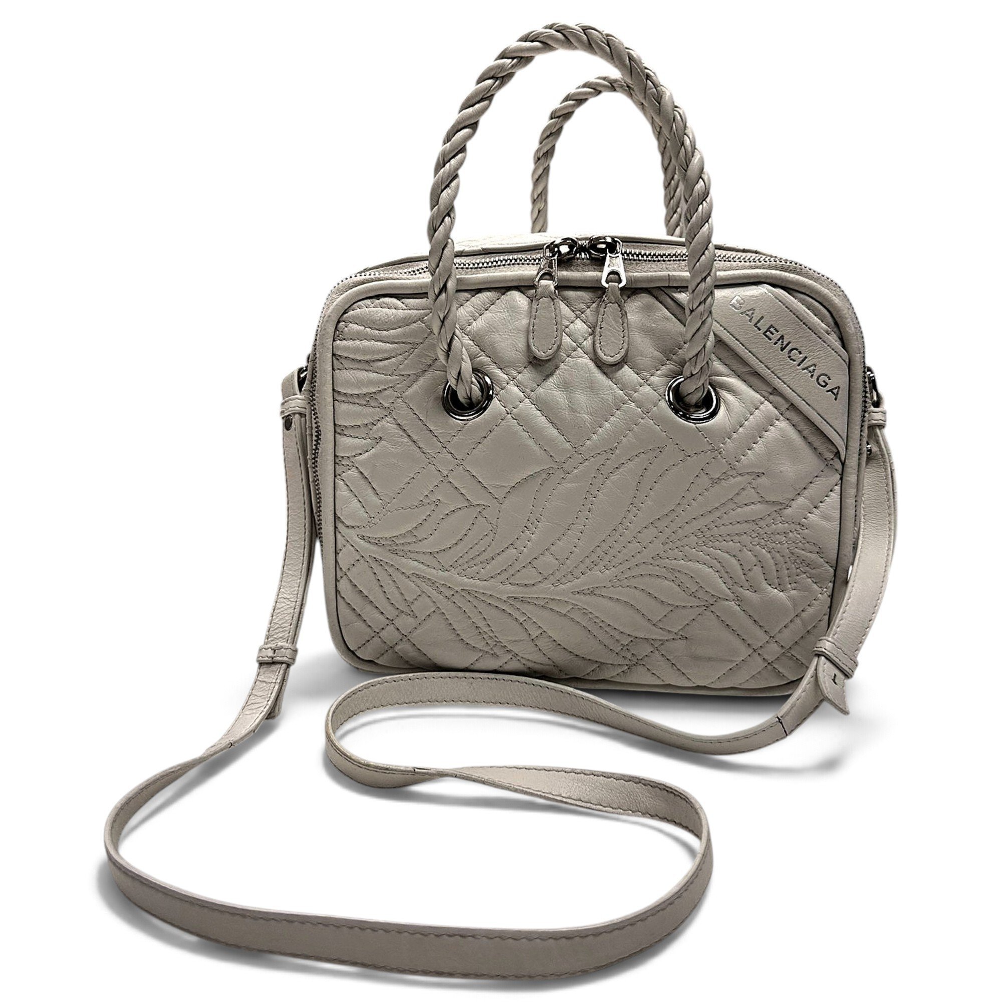 Balenciaga Blanket leather handbag