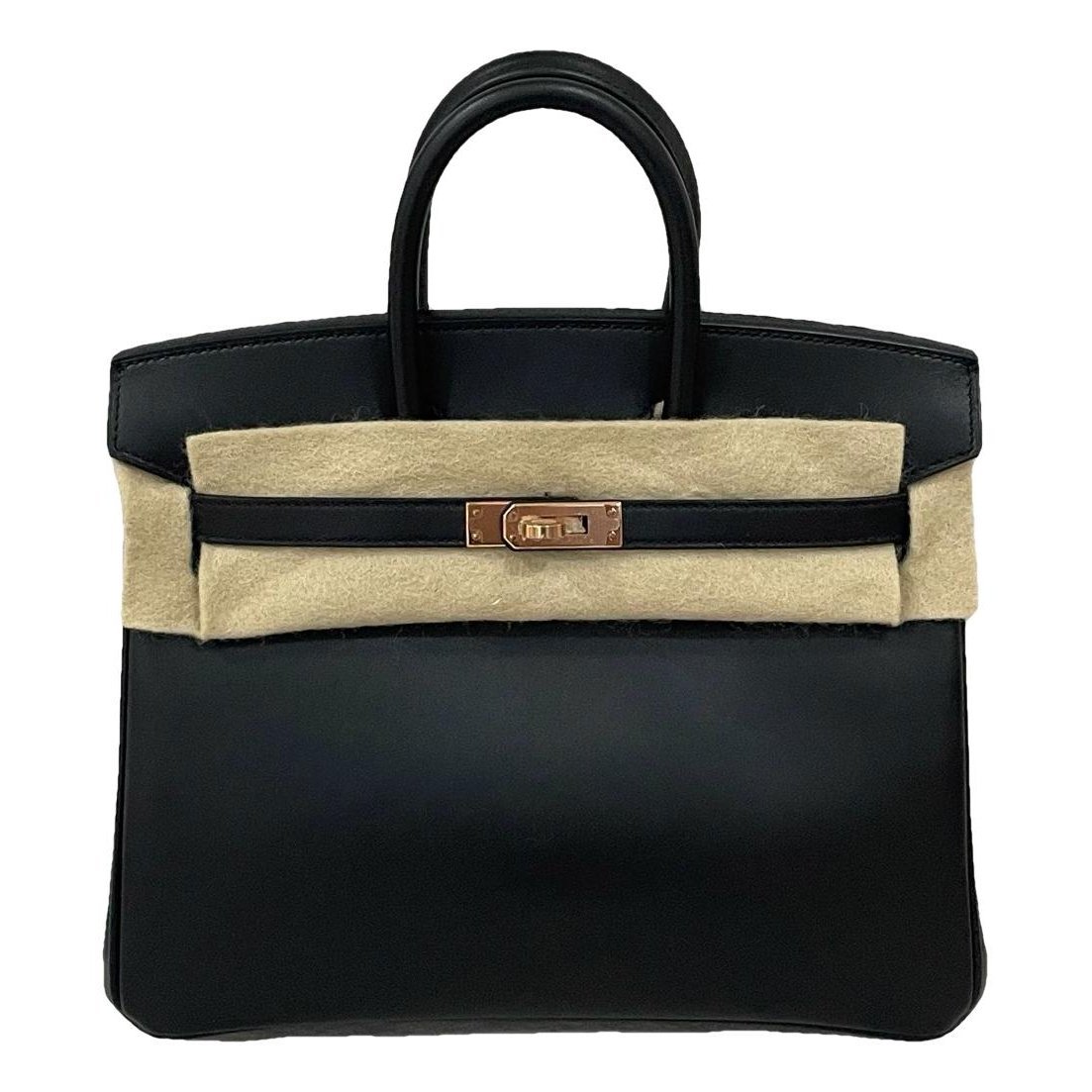 Birkin 25 leather handbag