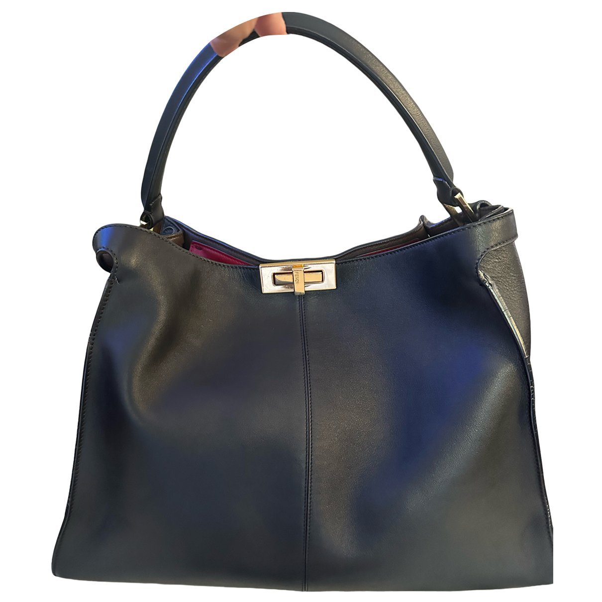 Peekaboo leather handbag