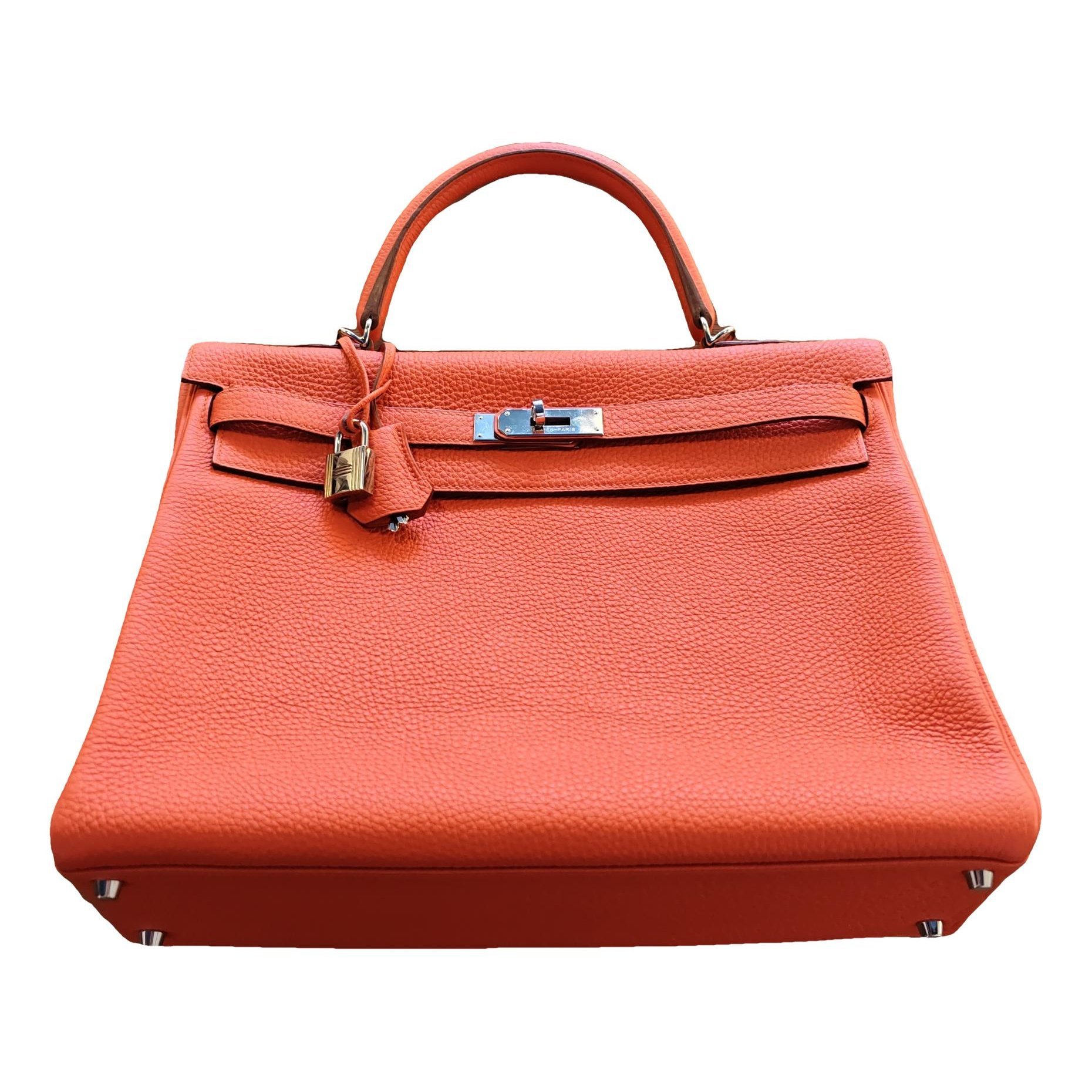 Hermes Kelly 35 Handbag Capucine Togo Leather