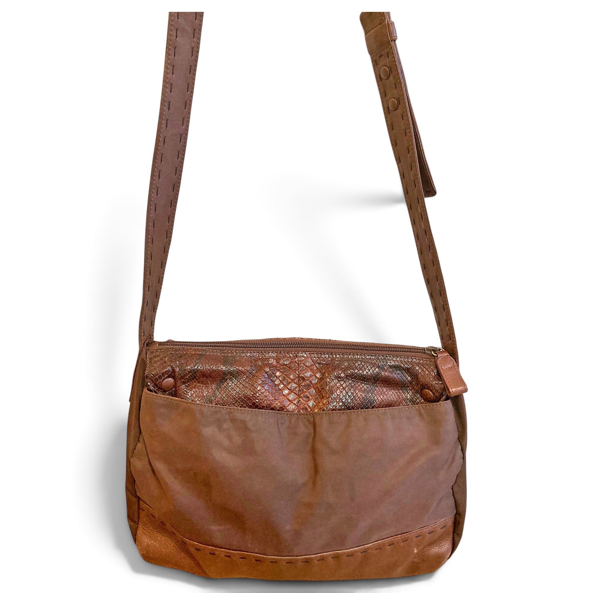Leather crossbody bag
