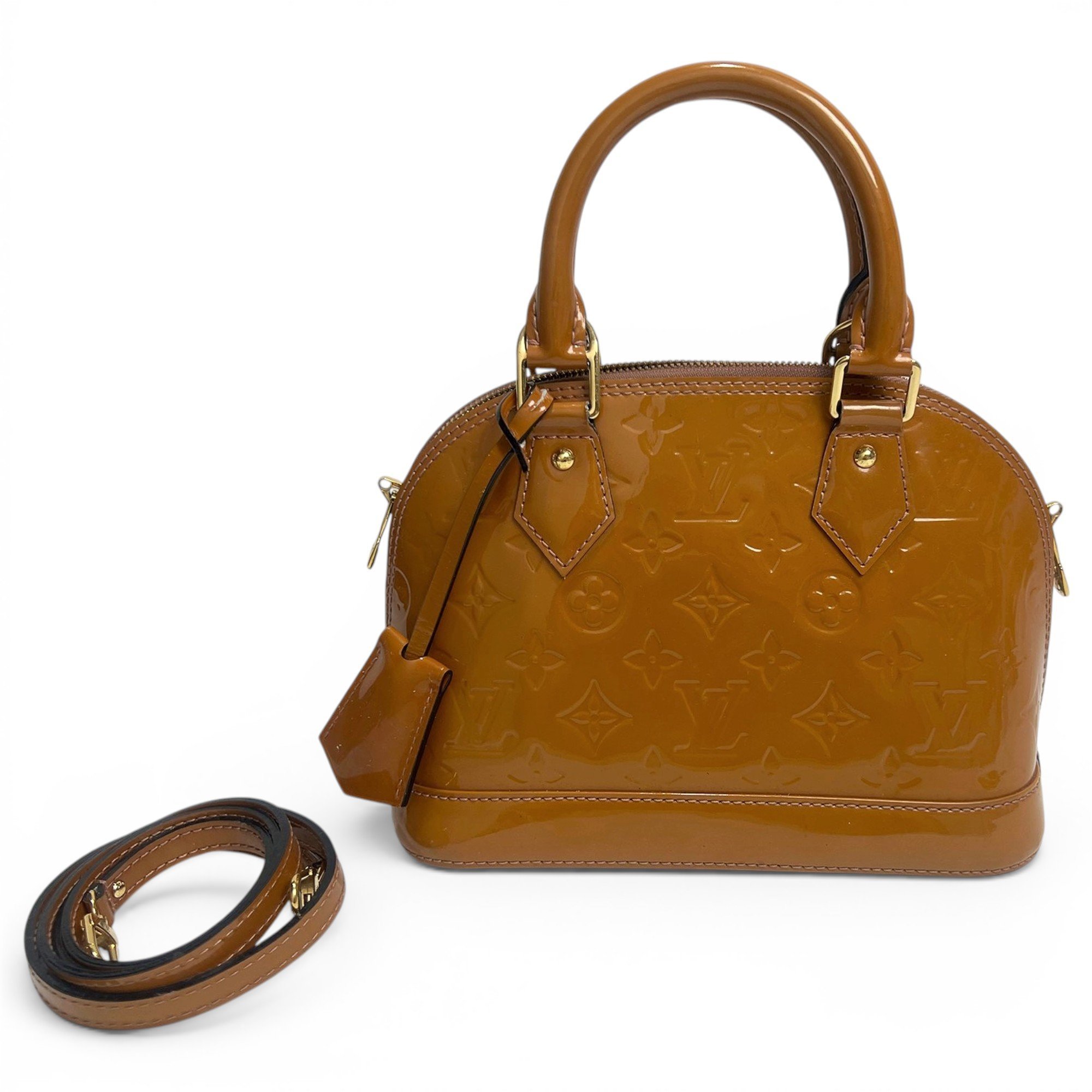 Alma BB patent leather handbag