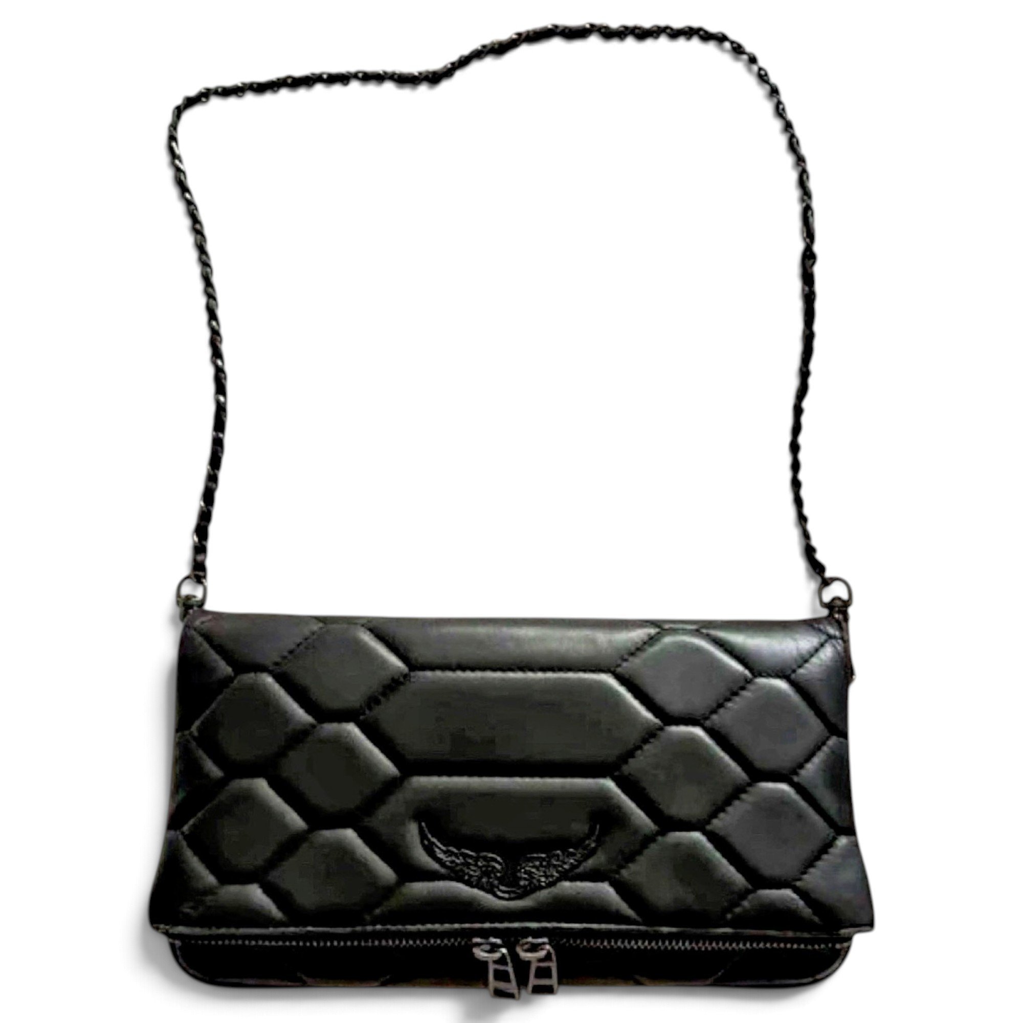 Rock leather crossbody bag
