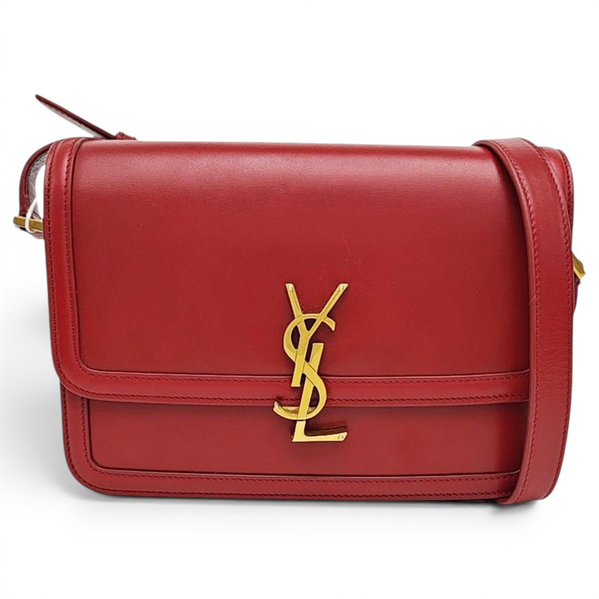 Solférino leather handbag