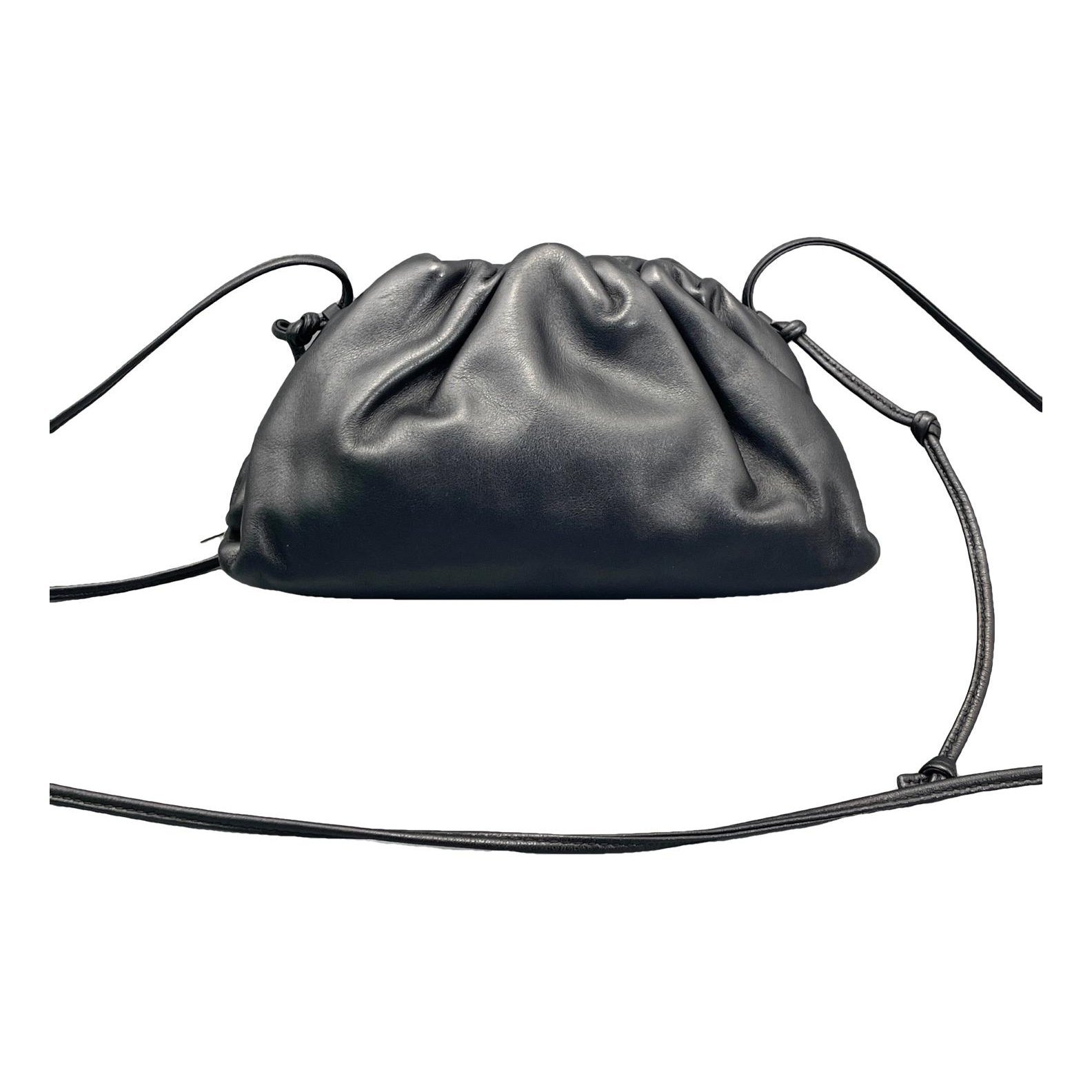 Pouch leather handbag