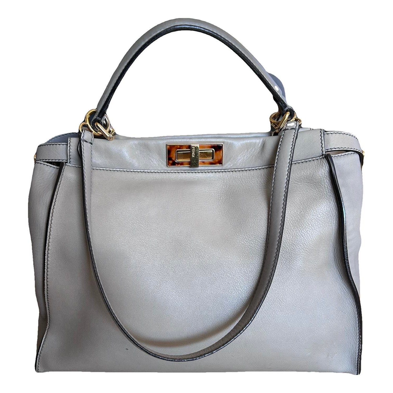 Peekaboo leather handbag