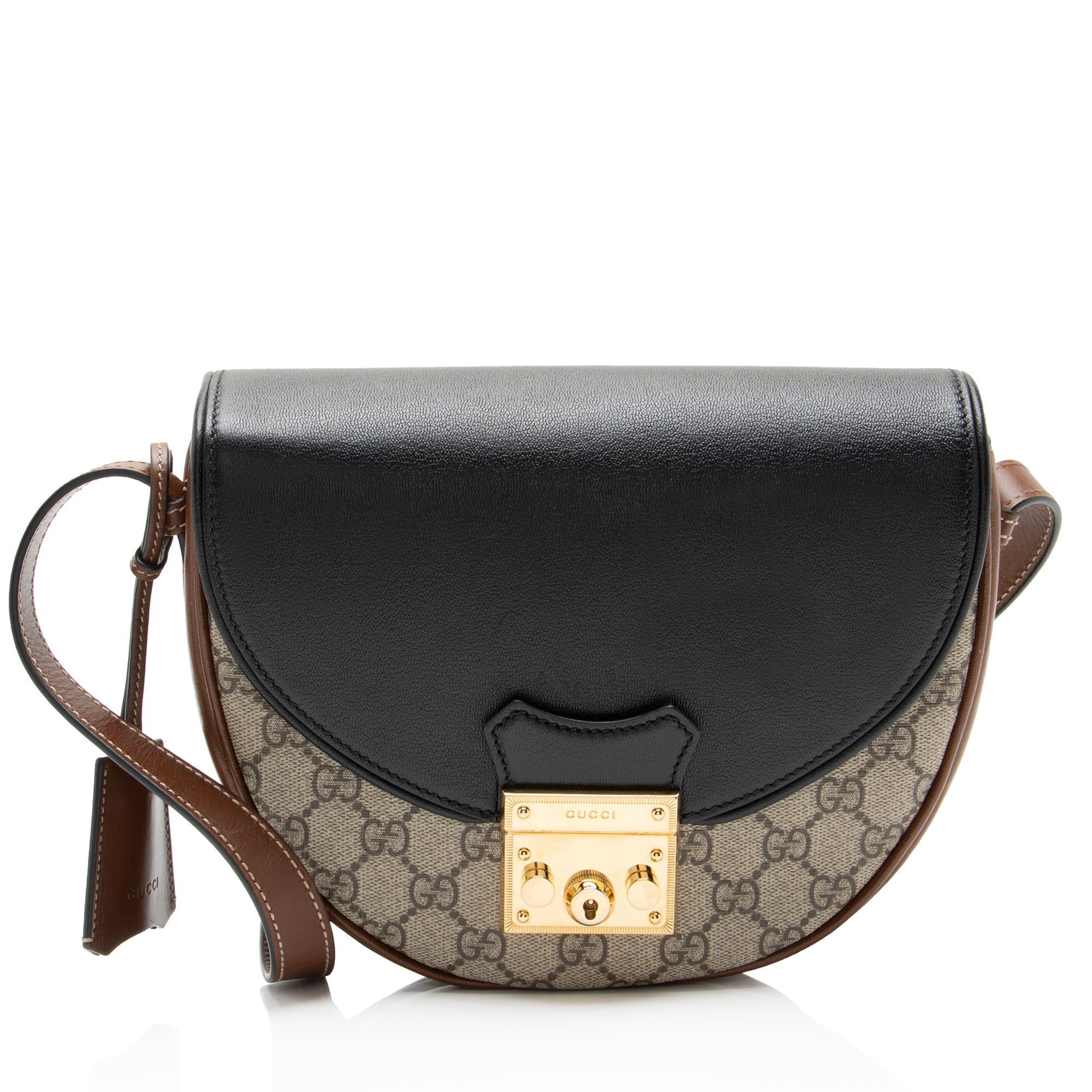Padlock cloth crossbody bag