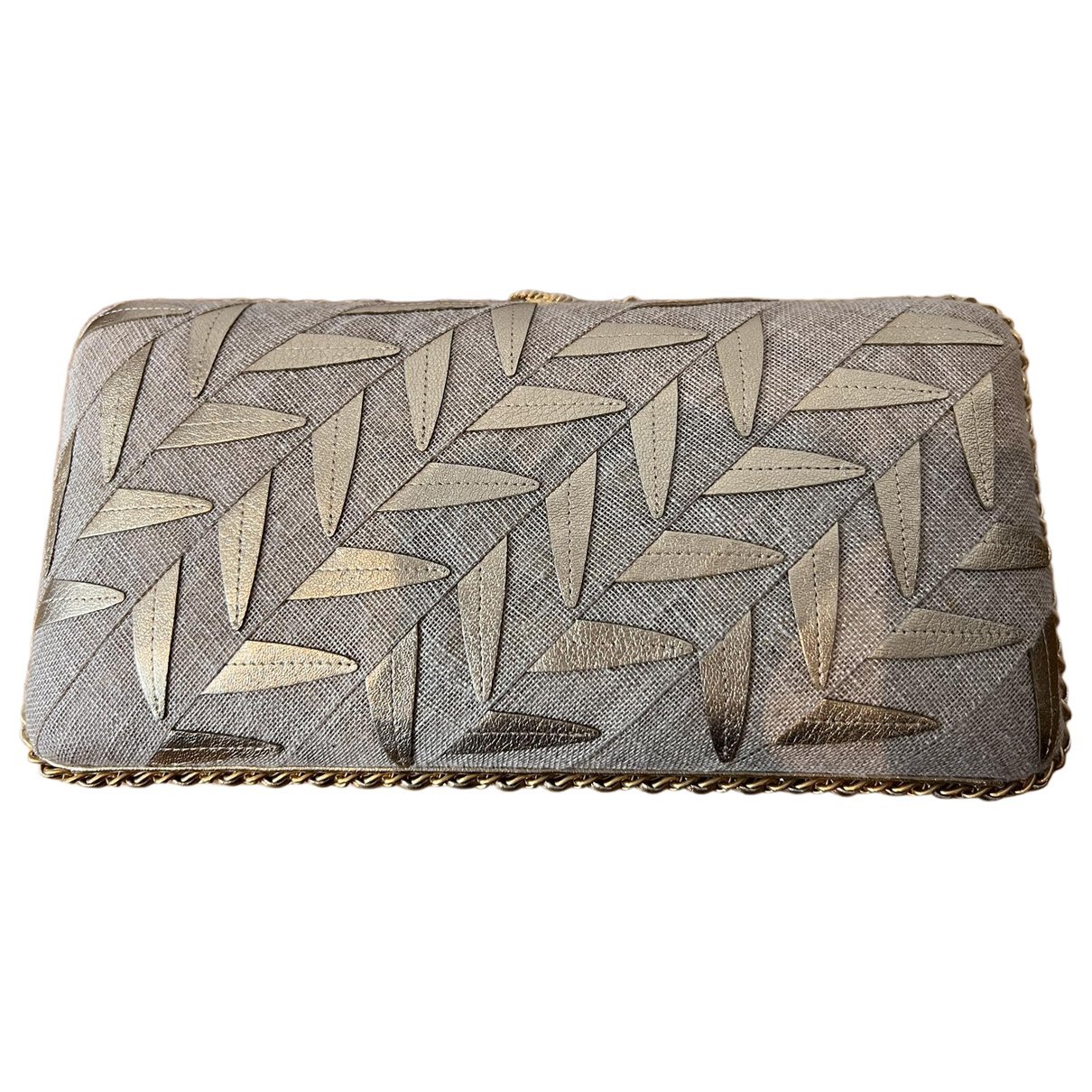 Leather clutch bag