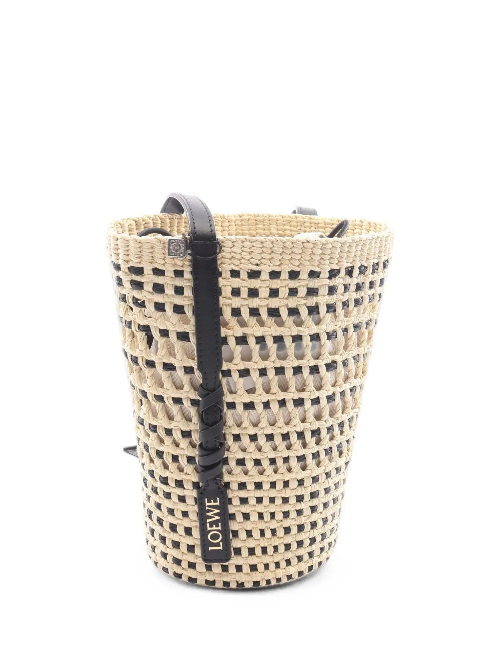 Braided Pocket bucket bag