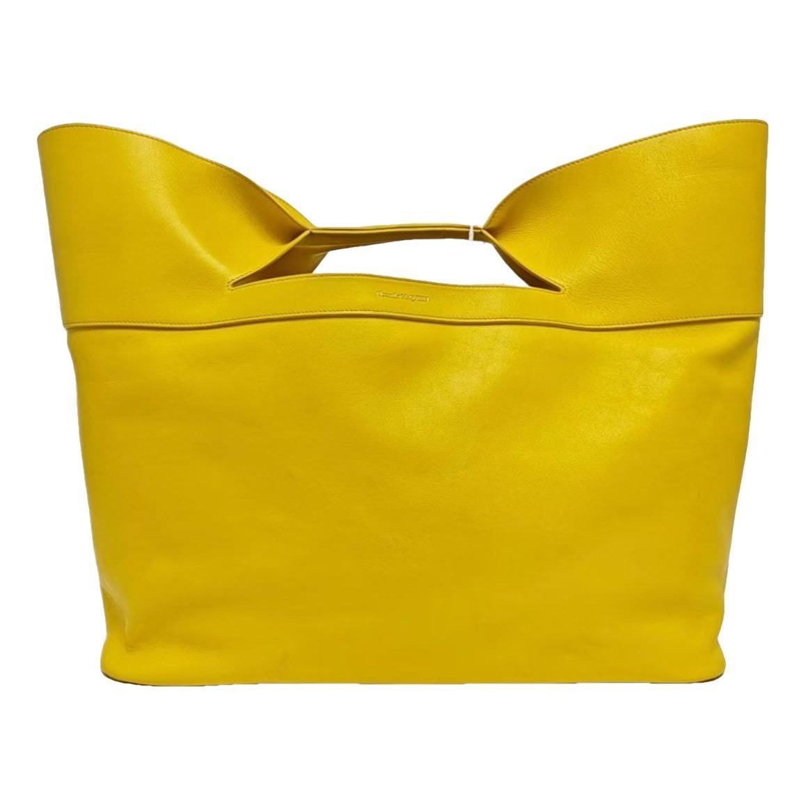 Knuckle leather handbag