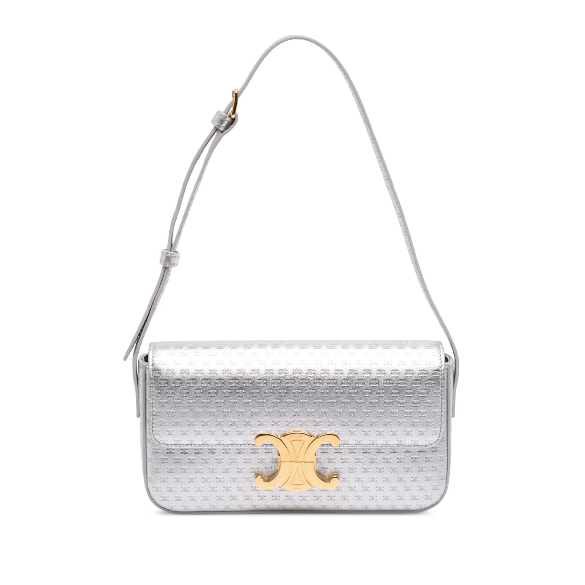Triomphe pony-style calfskin handbag