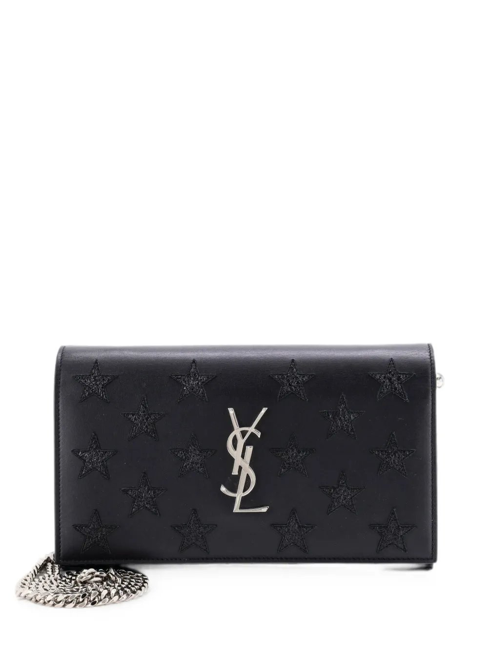 Classic Monogram Wallet on Chain Leather with Applique clutch bag