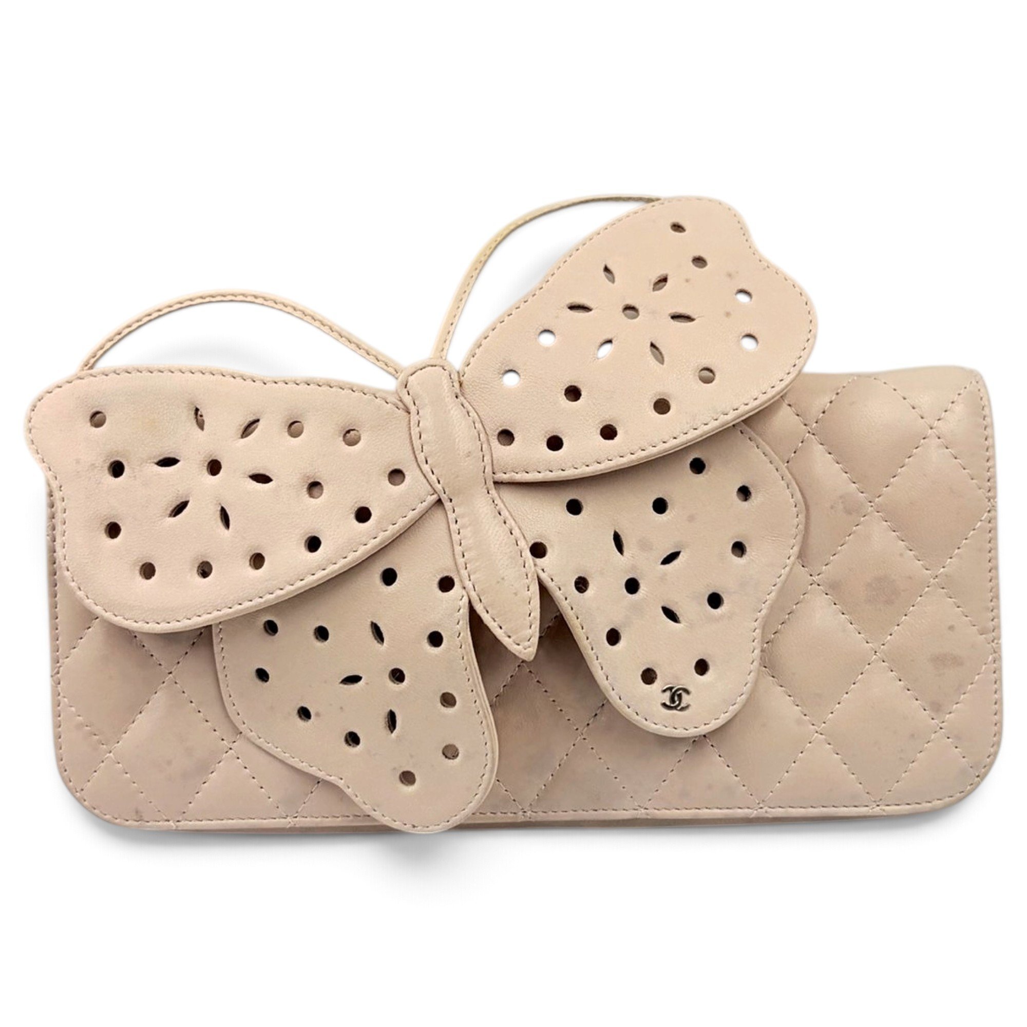 Leather clutch bag