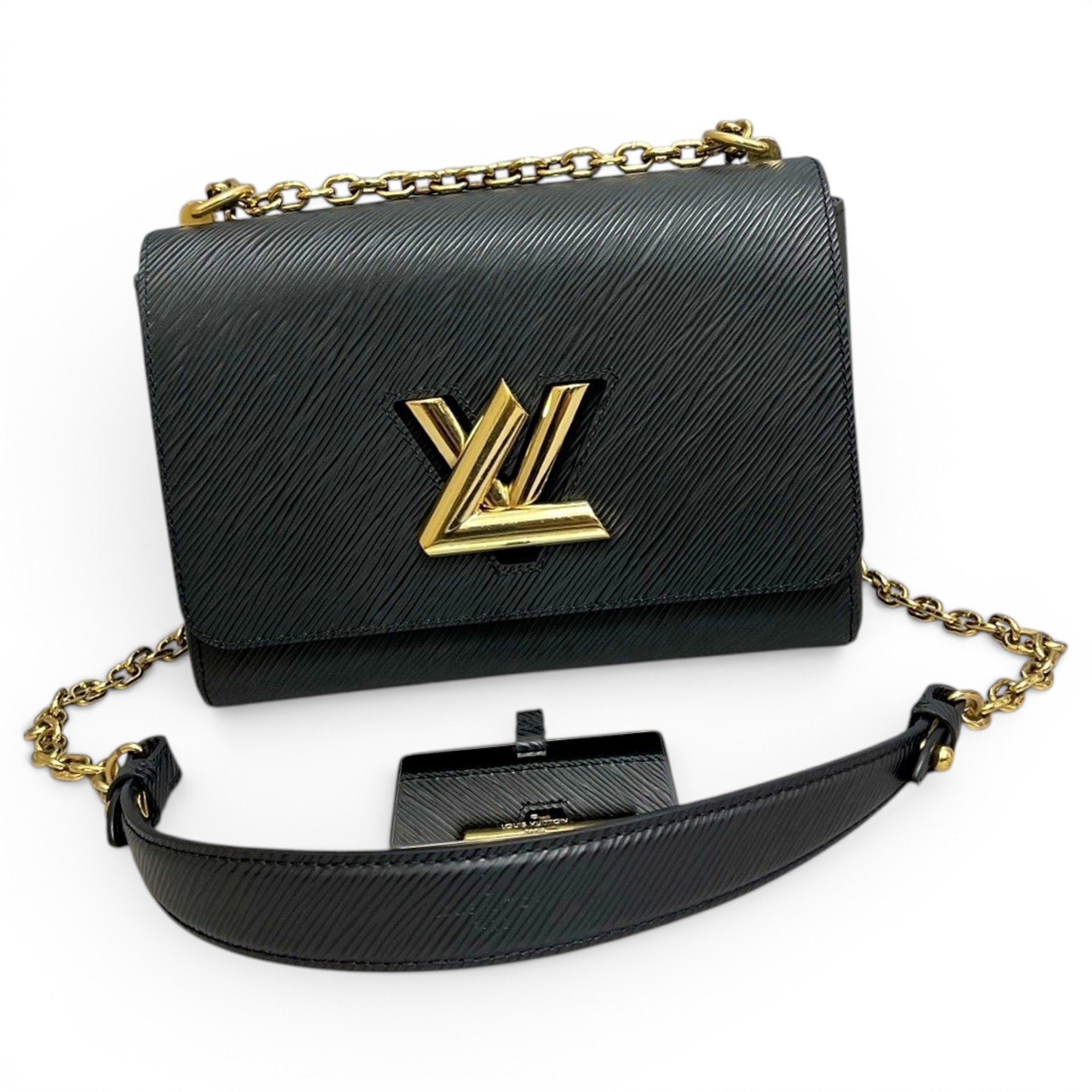Twist leather handbag