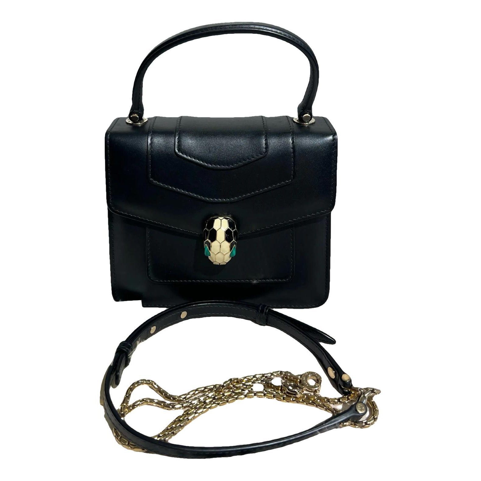 Serpenti leather crossbody bag