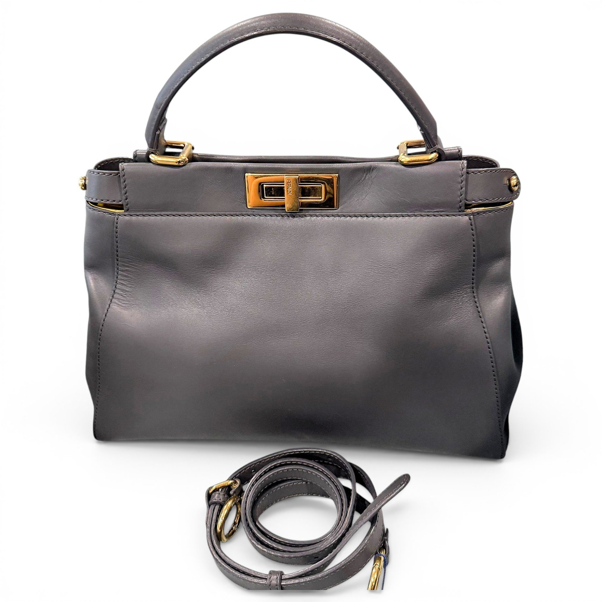 Peekaboo leather handbag