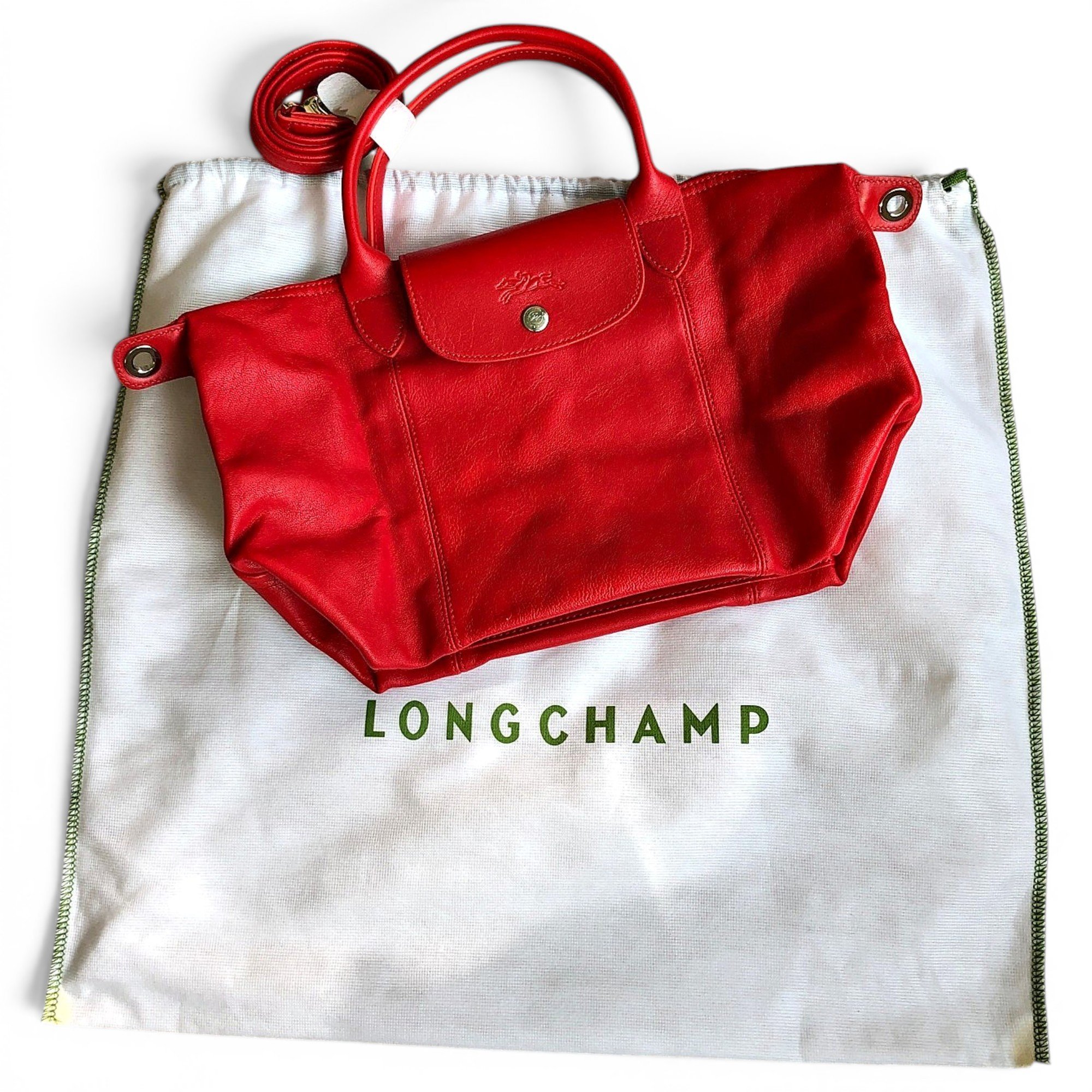 Pliage leather crossbody bag