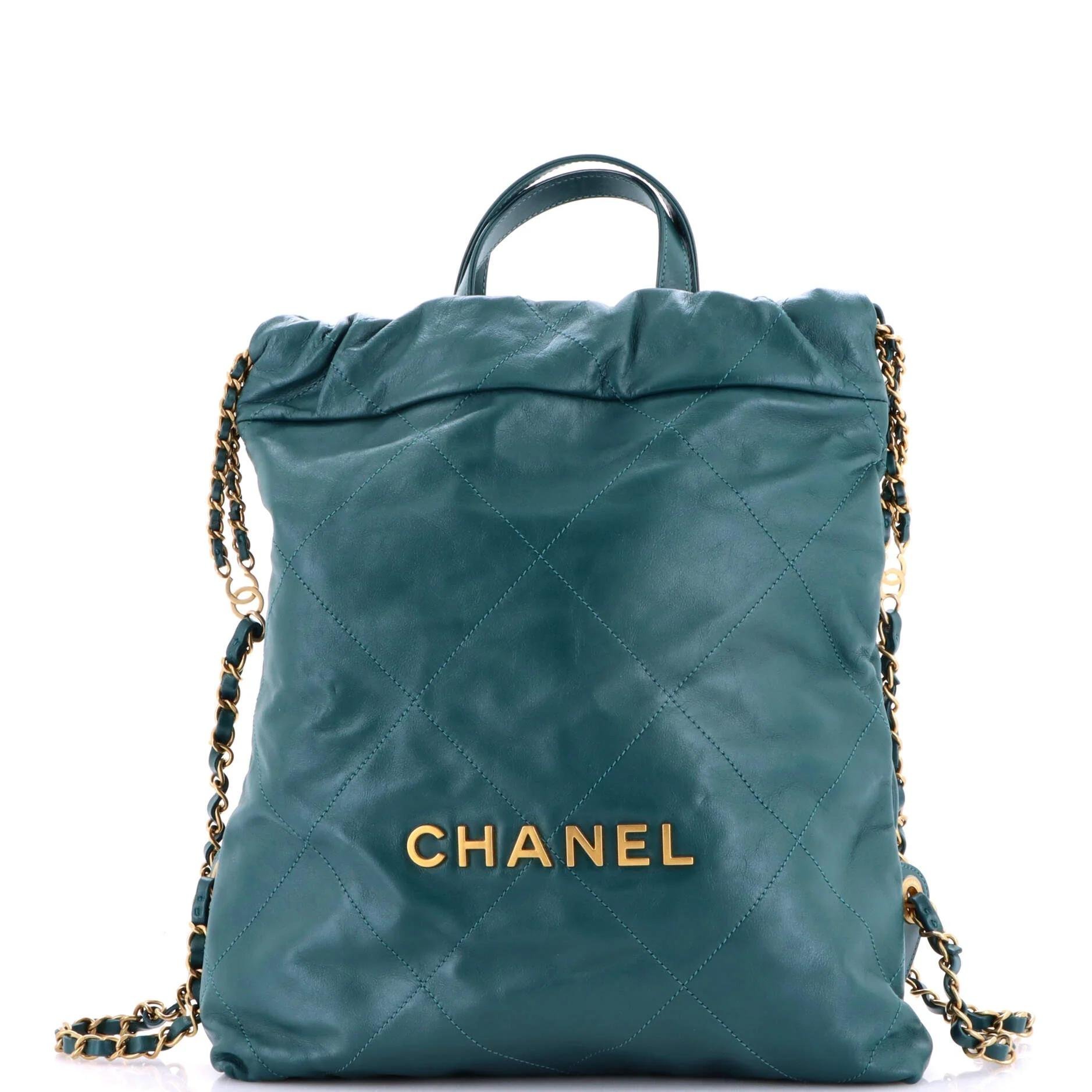 Leather backpack