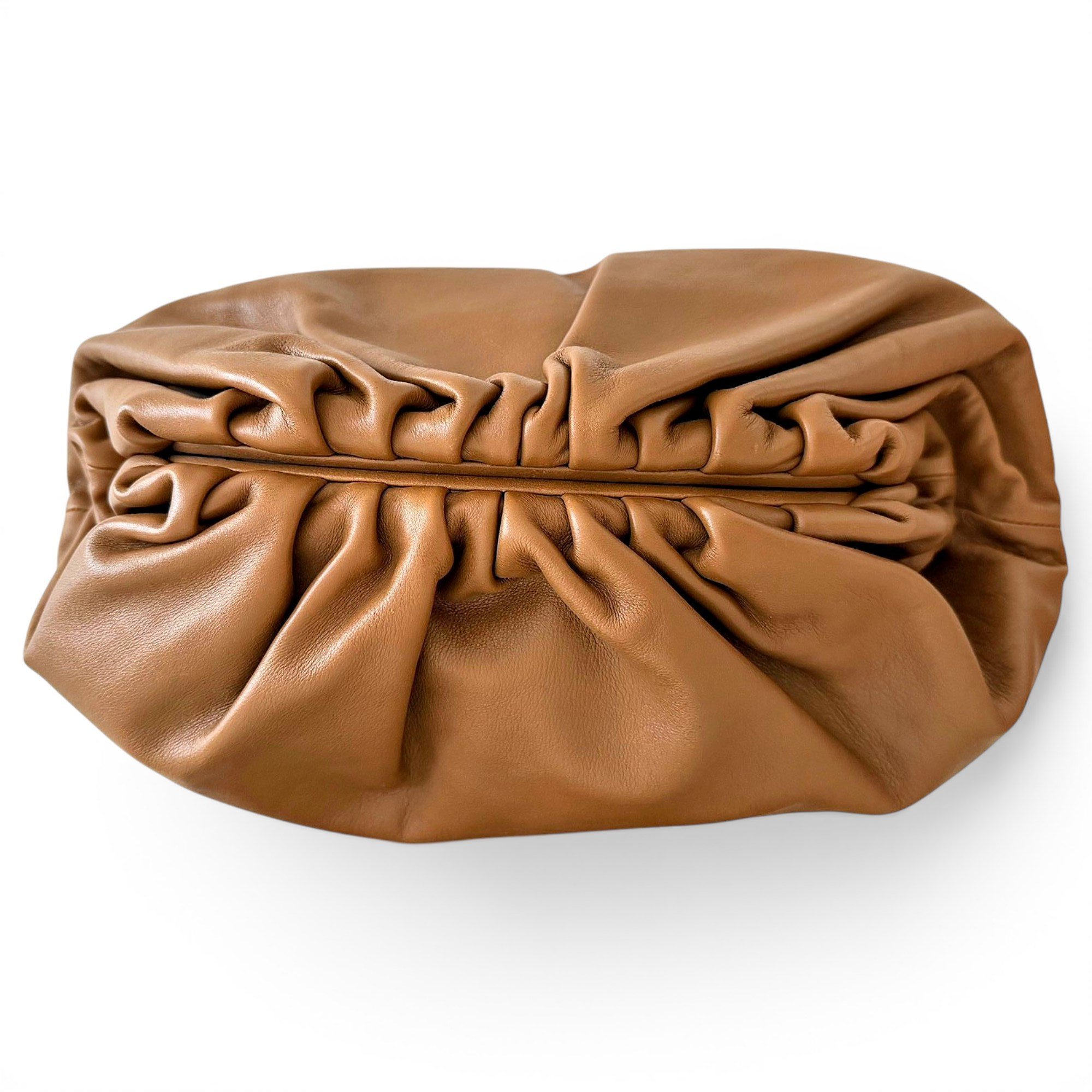 Pouch leather clutch bag