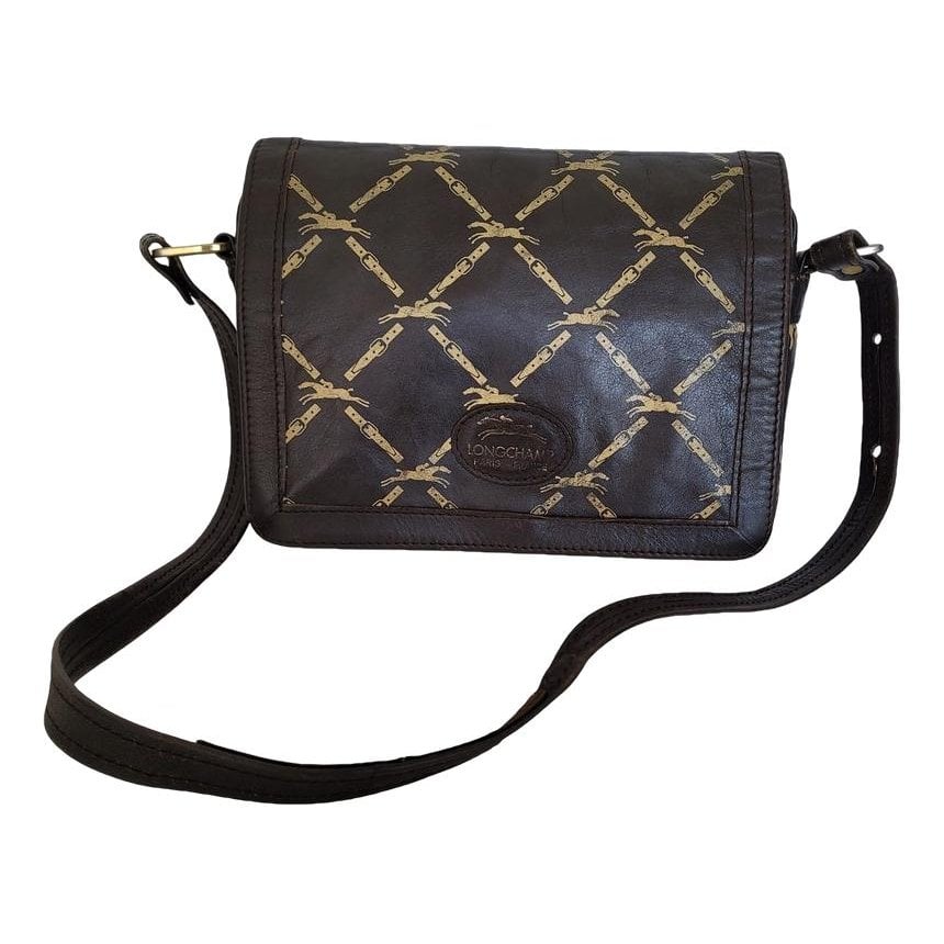Leather clutch bag