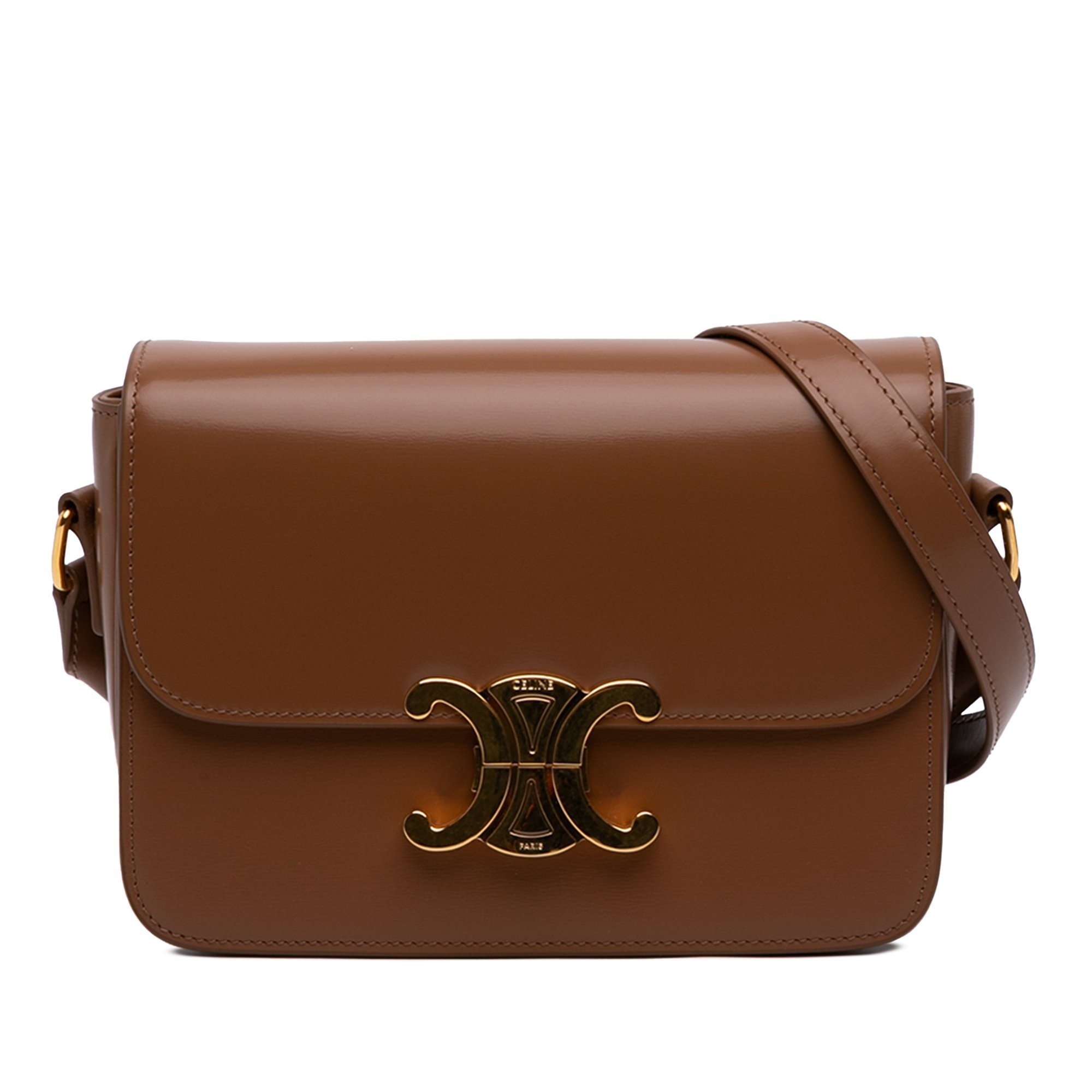 Triomphe leather handbag