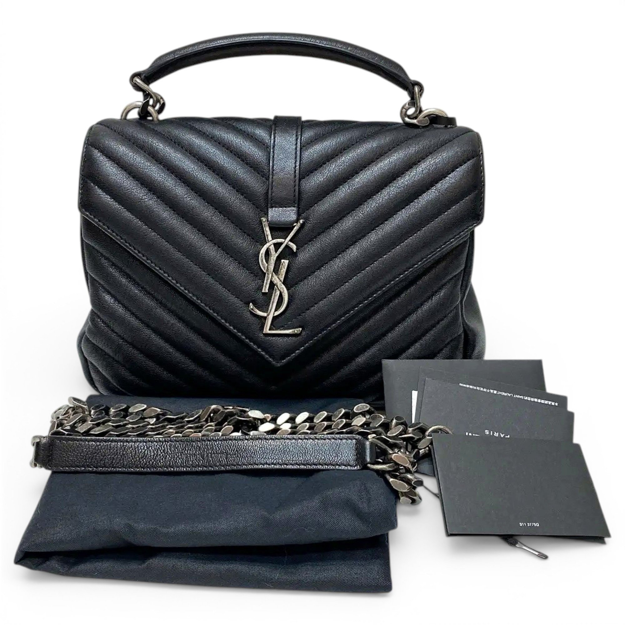 Collége monogramme leather crossbody bag