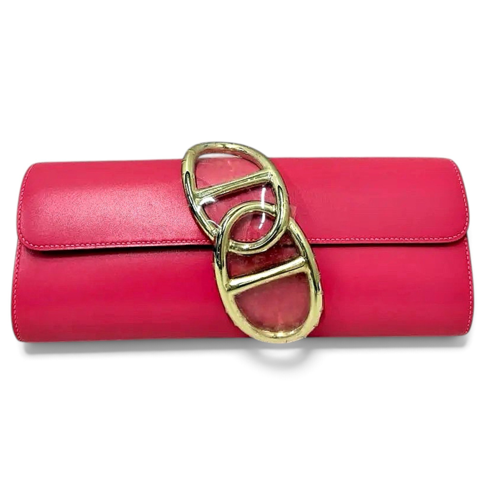 Egée leather clutch bag