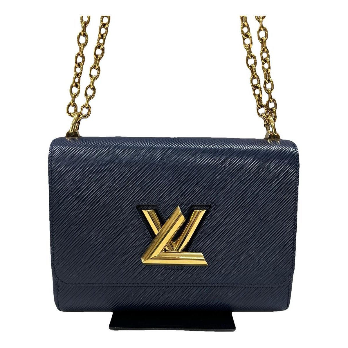 Twist leather handbag