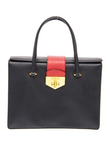 Saffiano Leather Top Handle Bag