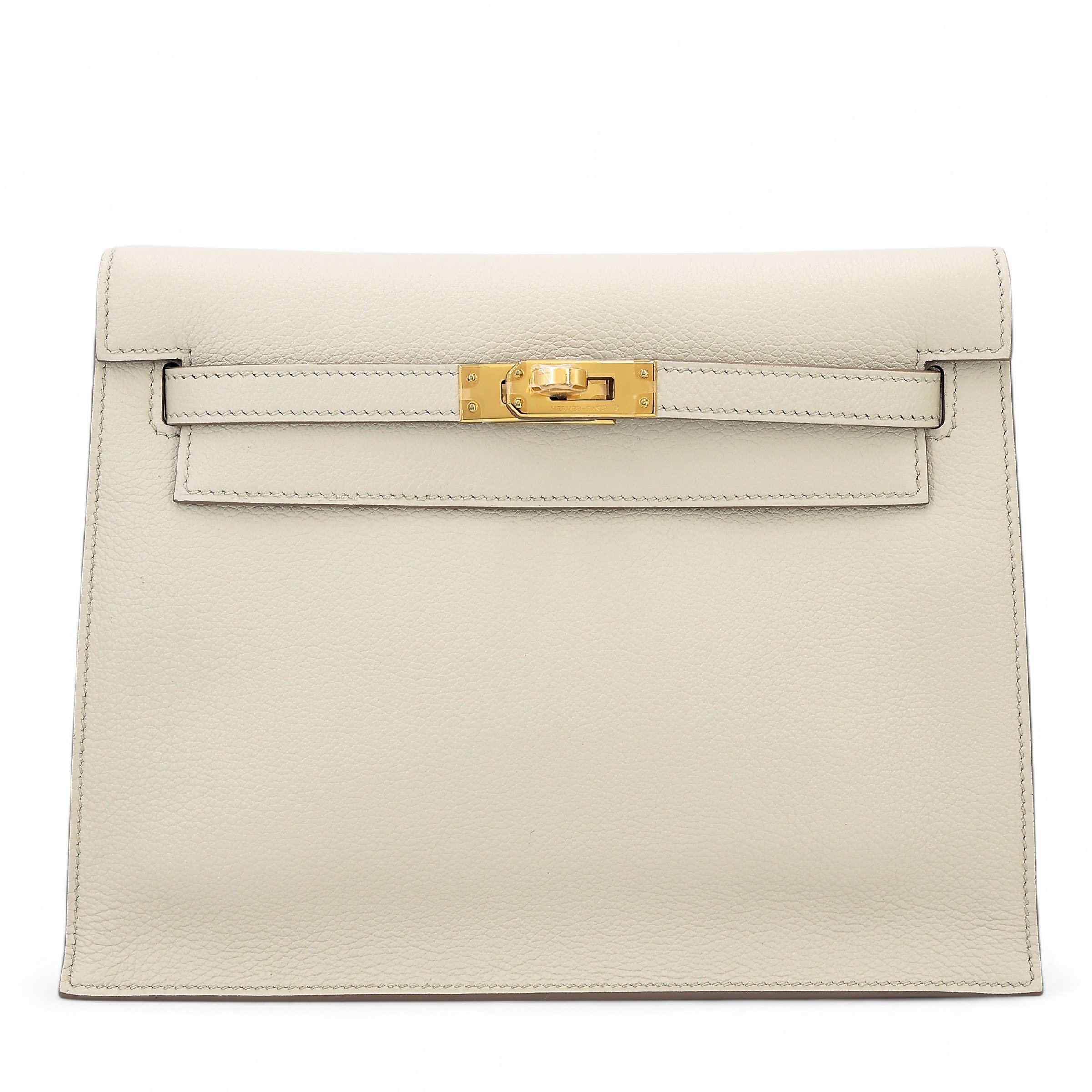 Hermes Brand New ( Rank N ) HERMÈS Kelly Danse Beton (8L) Evercolor Gold hardware K (2025)