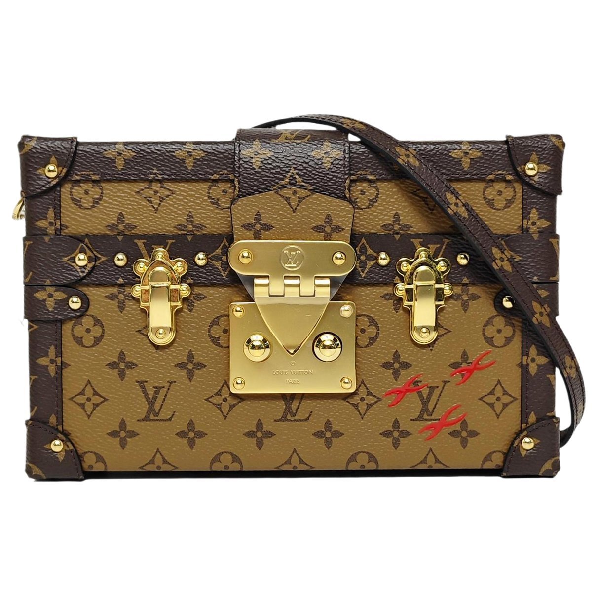 Petite Malle leather crossbody bag