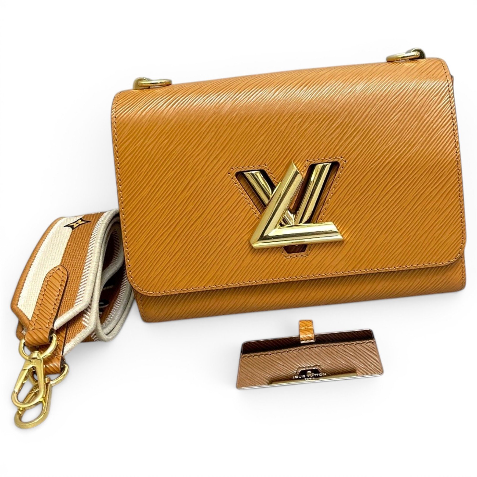 Twist leather handbag