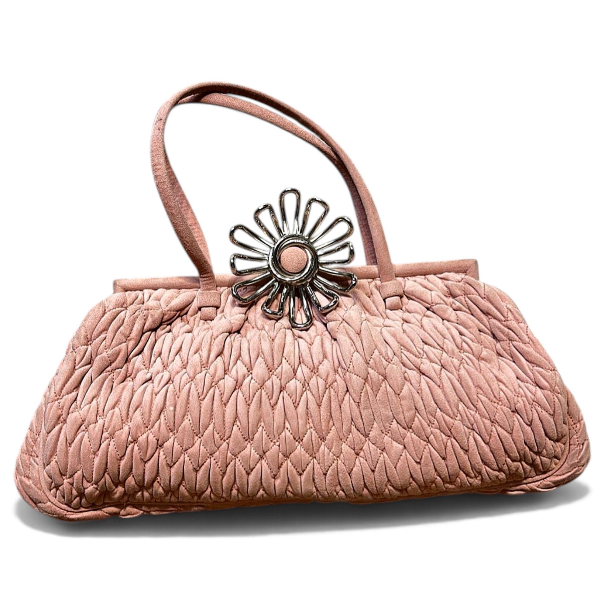 Miu Miu Matelassé velvet handbag