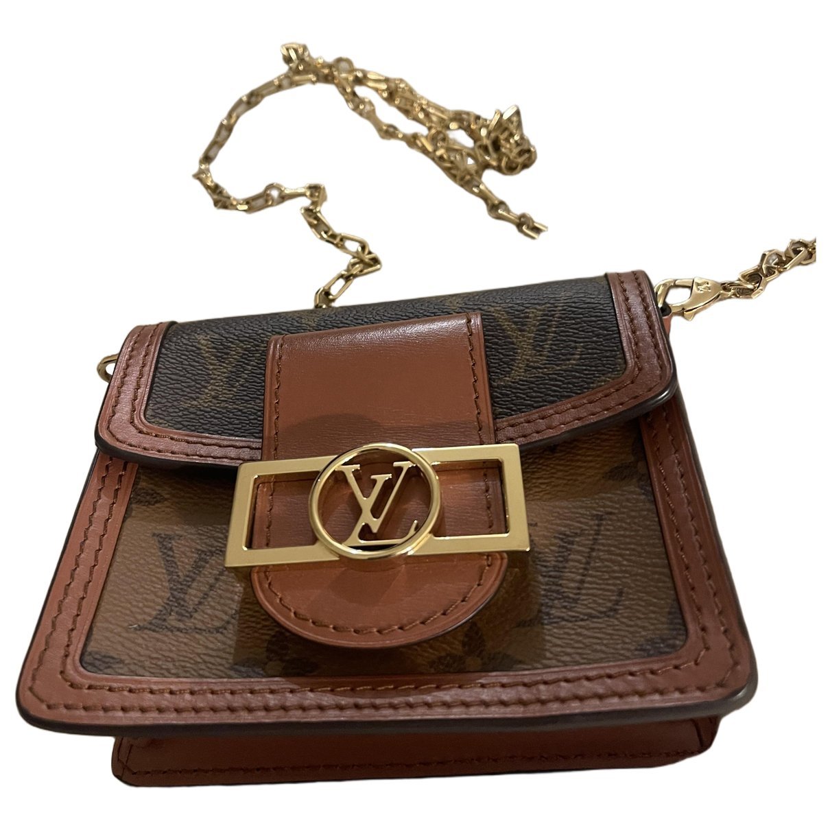 Dauphine leather crossbody bag