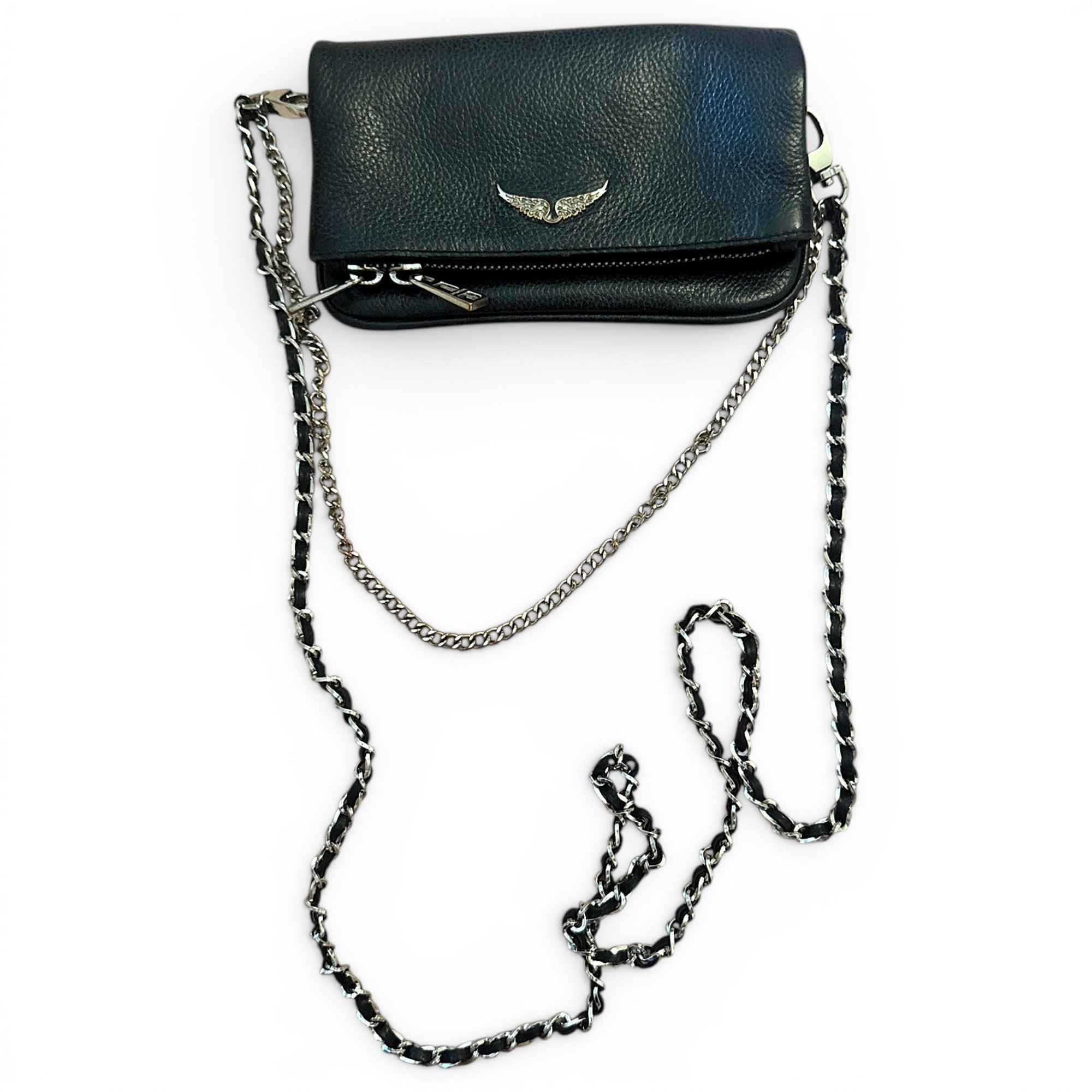 Rock leather crossbody bag