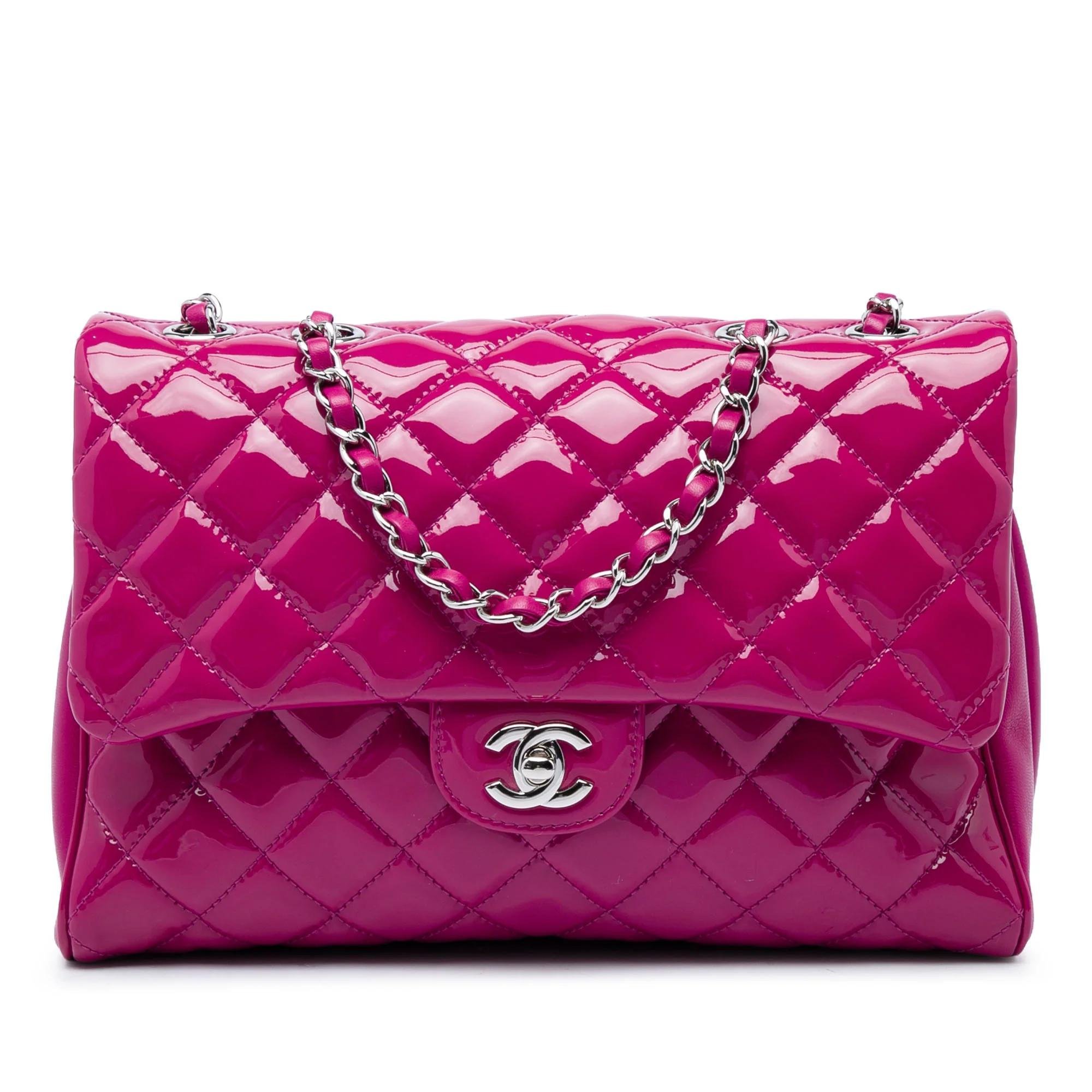 Patent leather handbag