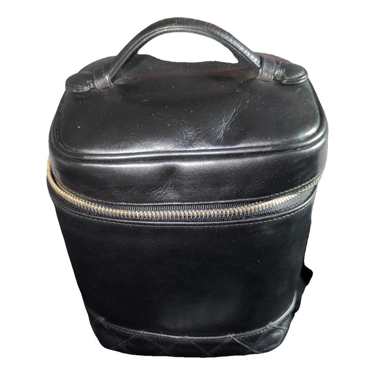 Leather vanity case