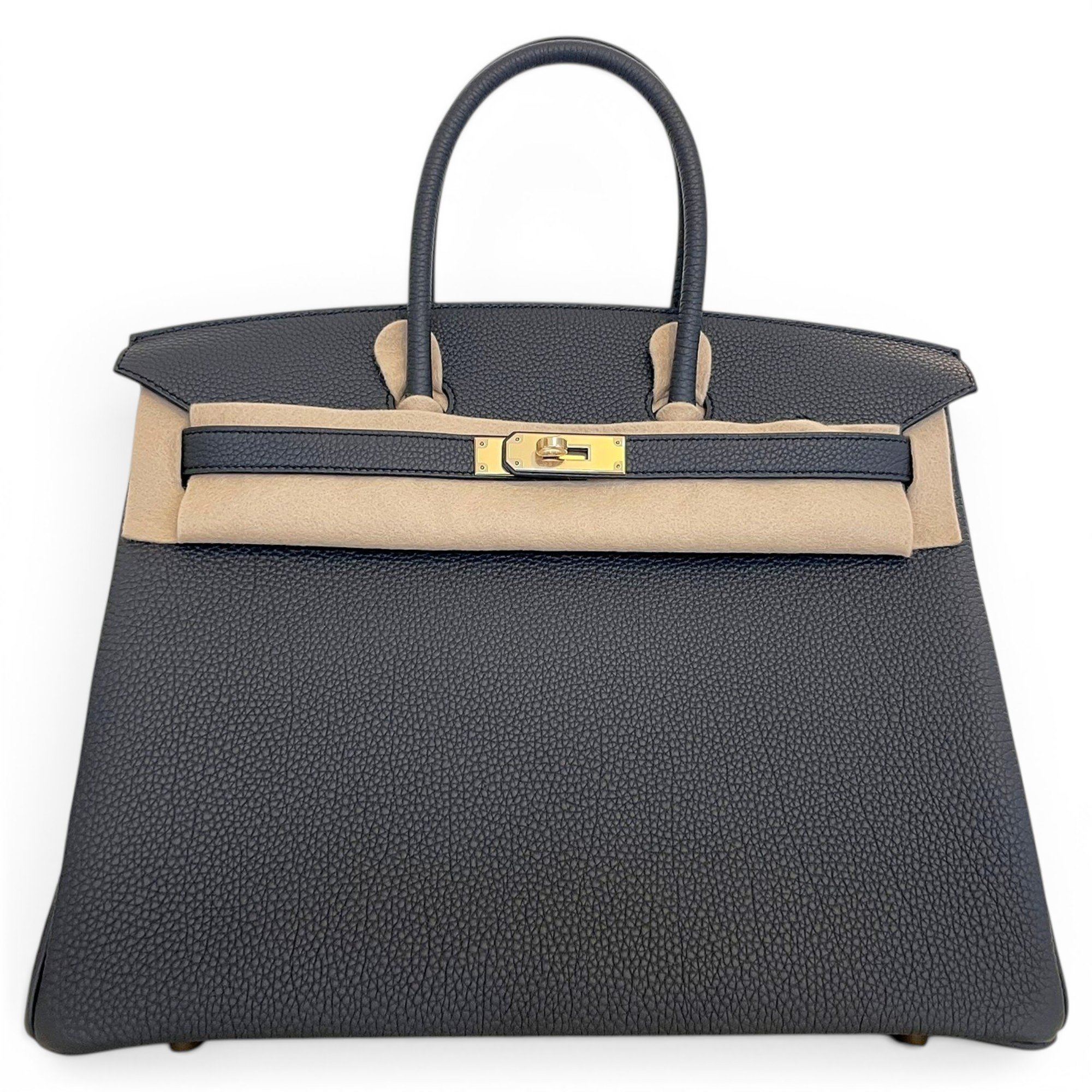 Birkin 35 leather handbag