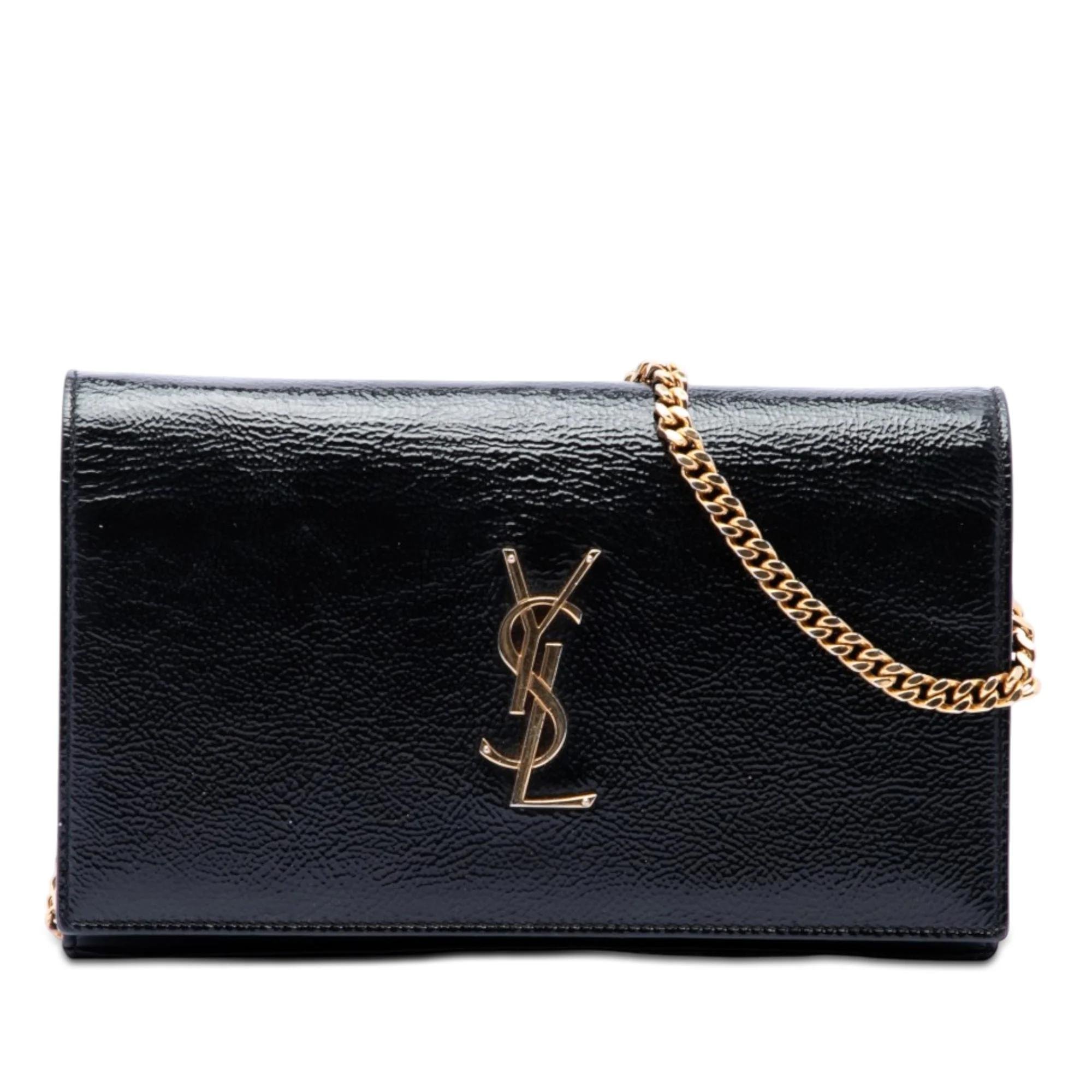 Kate monogramme patent leather handbag