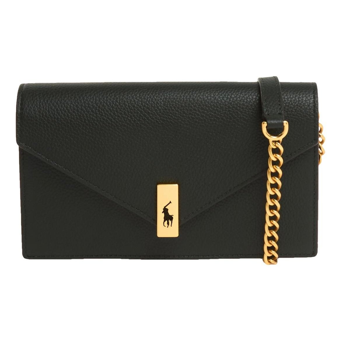 Leather clutch bag