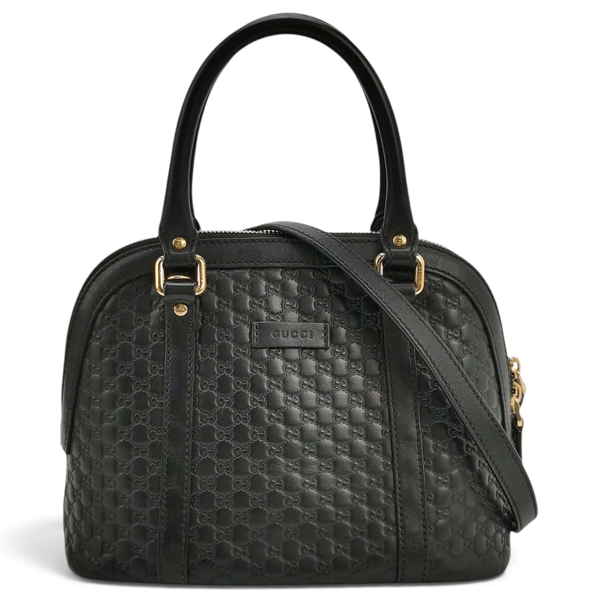 Dôme leather handbag