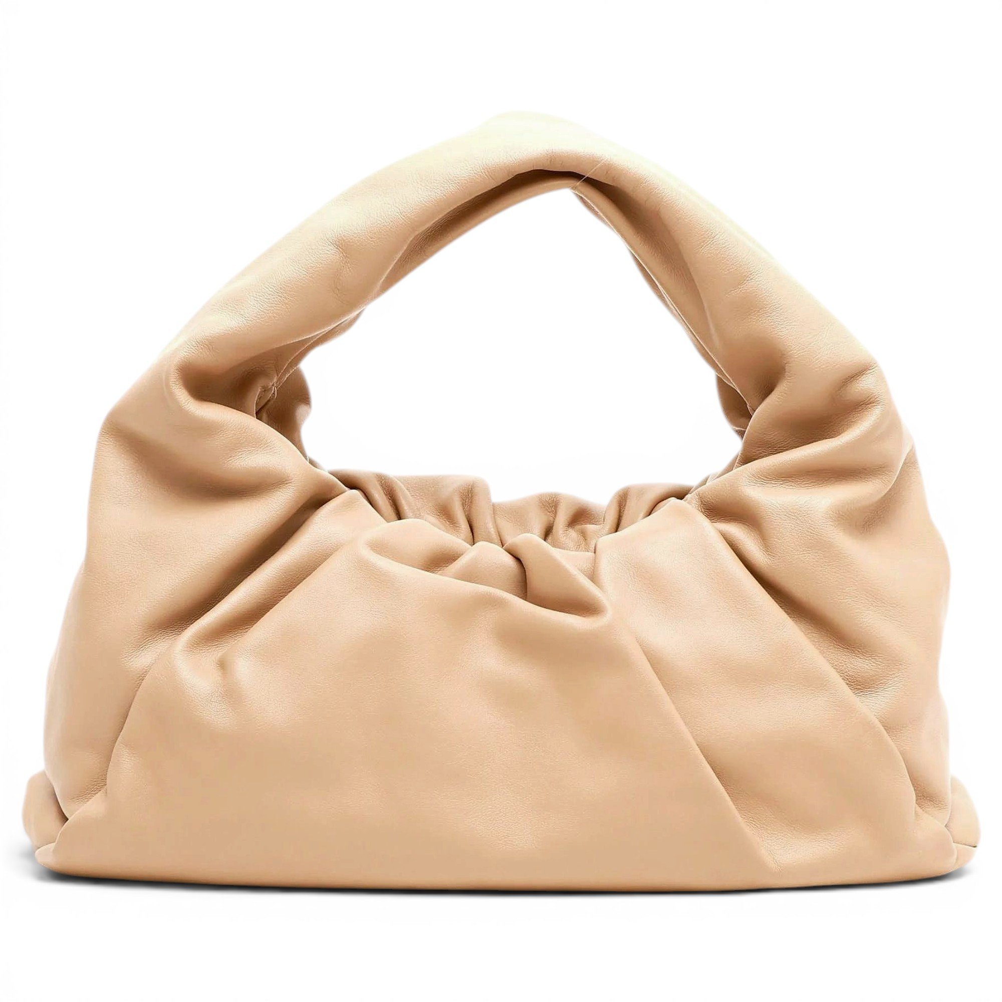 Pouch leather handbag