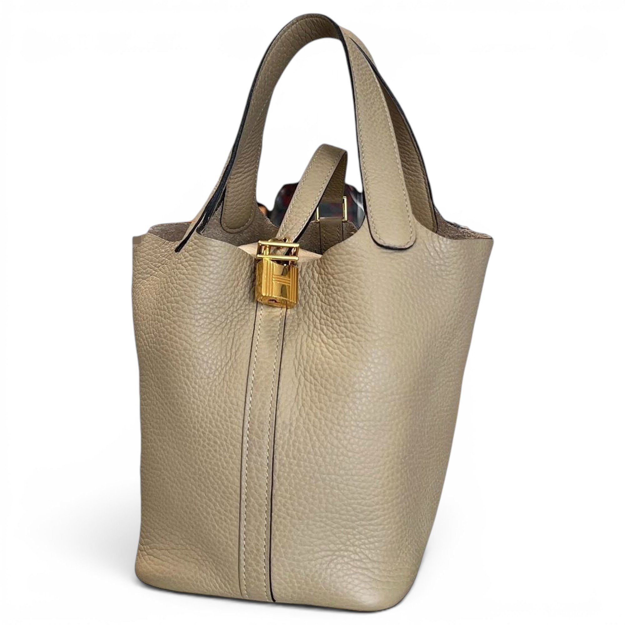 Picotin leather handbag
