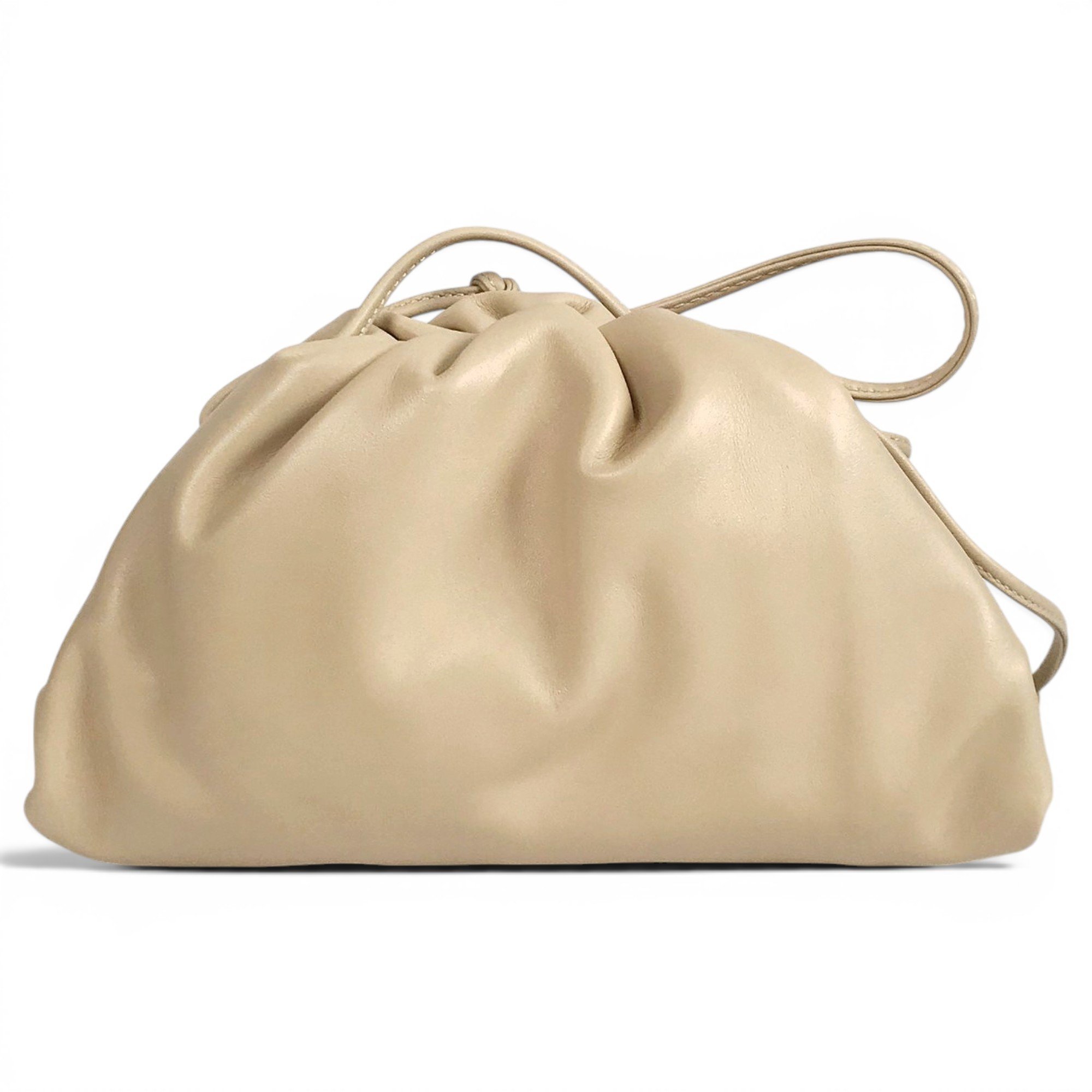 Pouch leather handbag