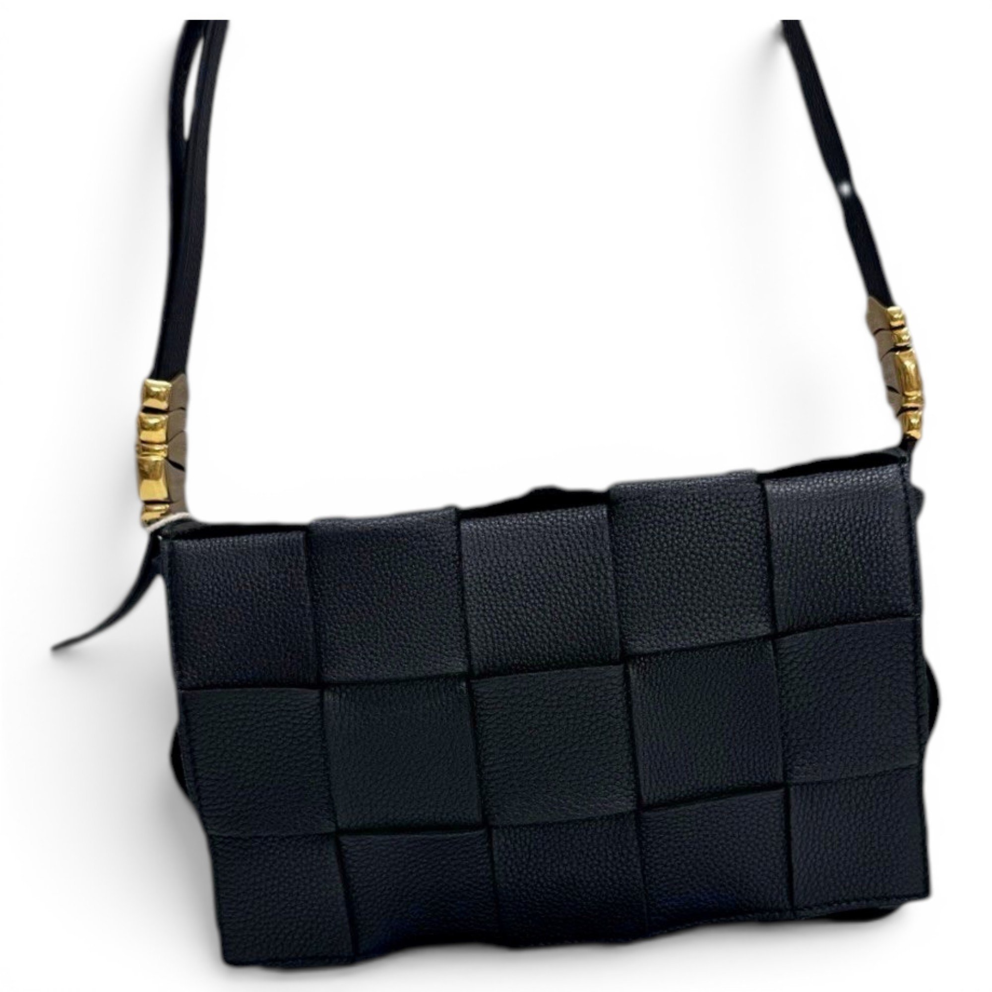 Cassette leather handbag