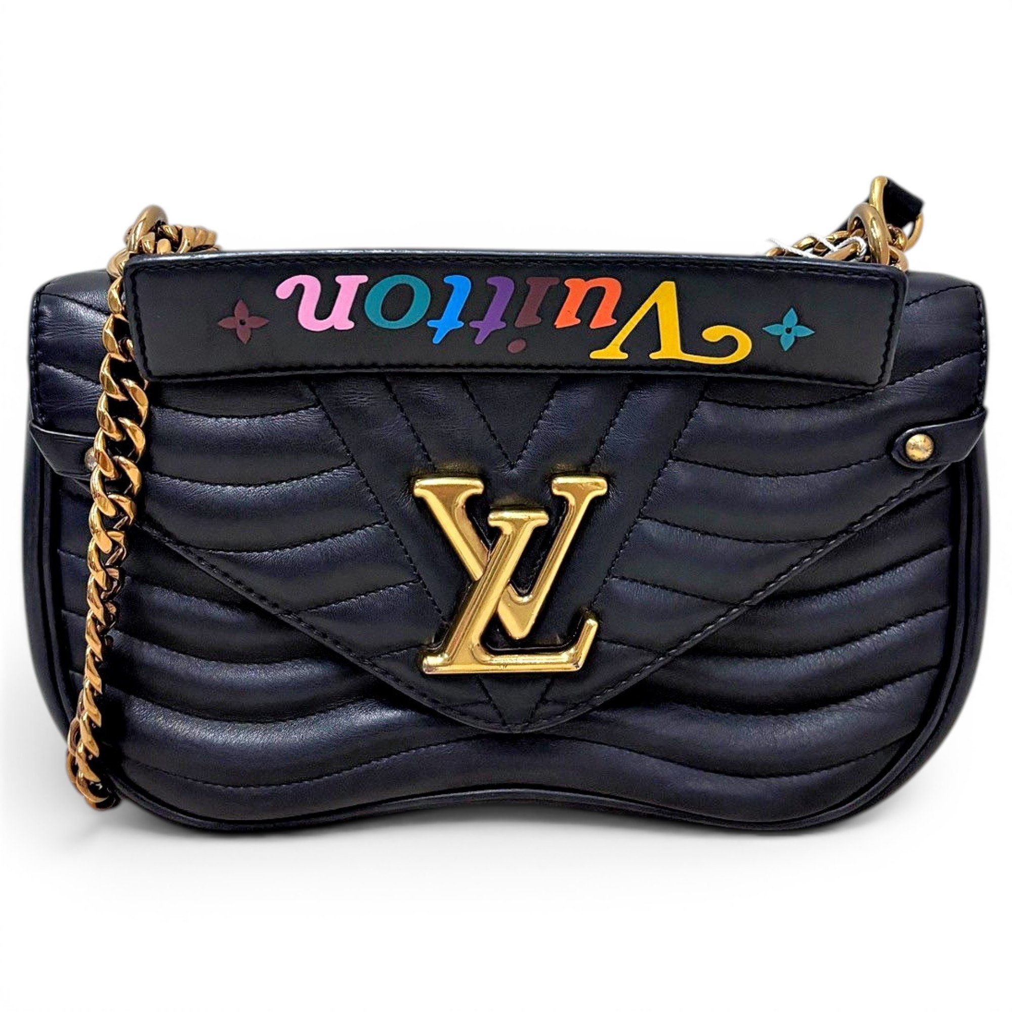 New Wave leather handbag