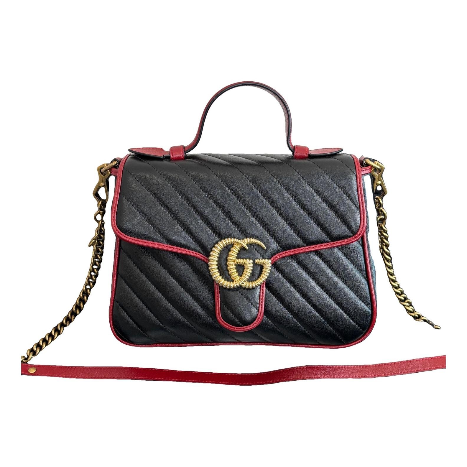 GG Marmont Flap leather handbag